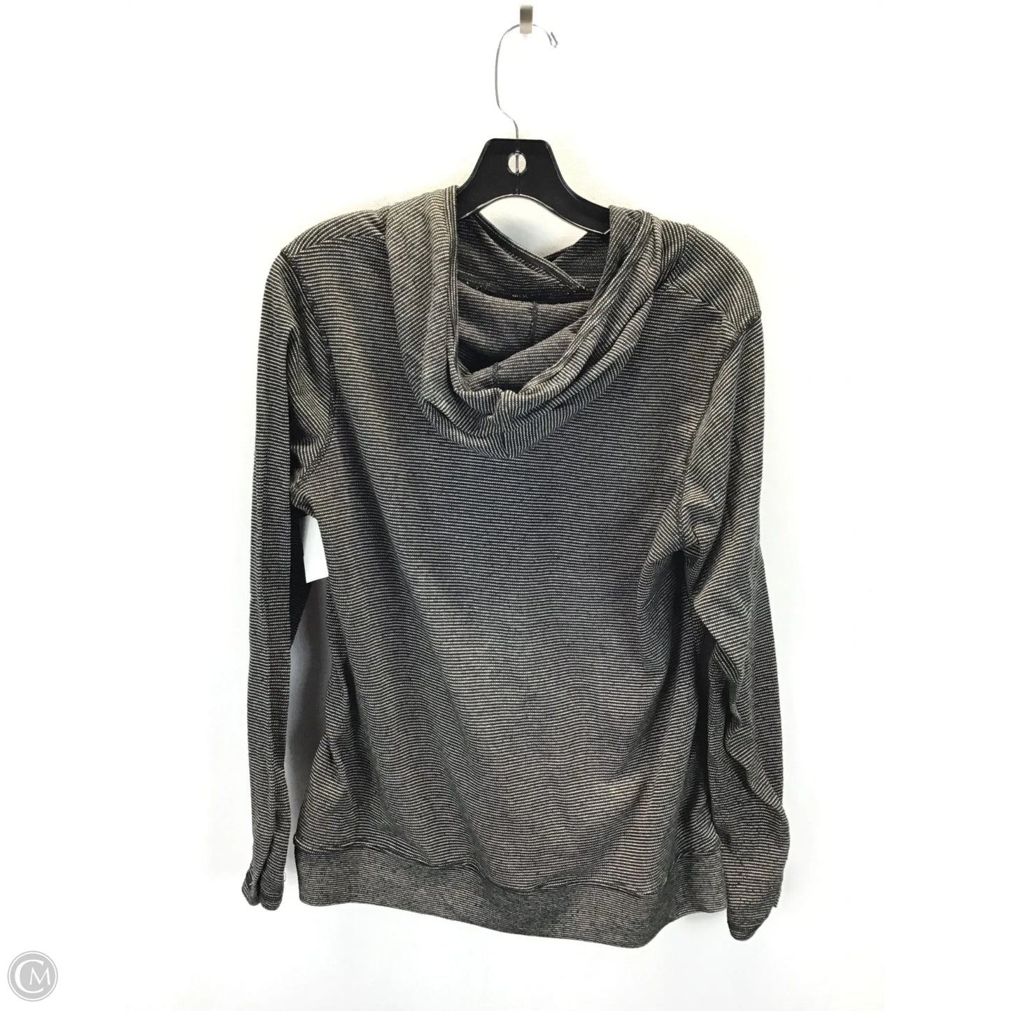 Top Long Sleeve By Jockey In Black & White, Size: Xl