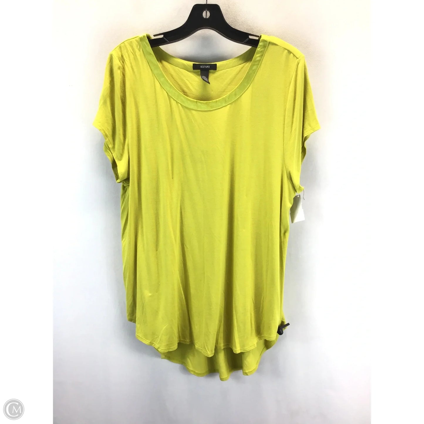 Top Short Sleeve By Alfani In Green, Size: Xxl