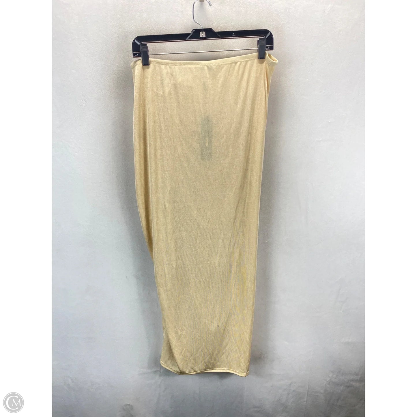 Skirt Maxi By Fashion Nova In Cream, Size: 1x