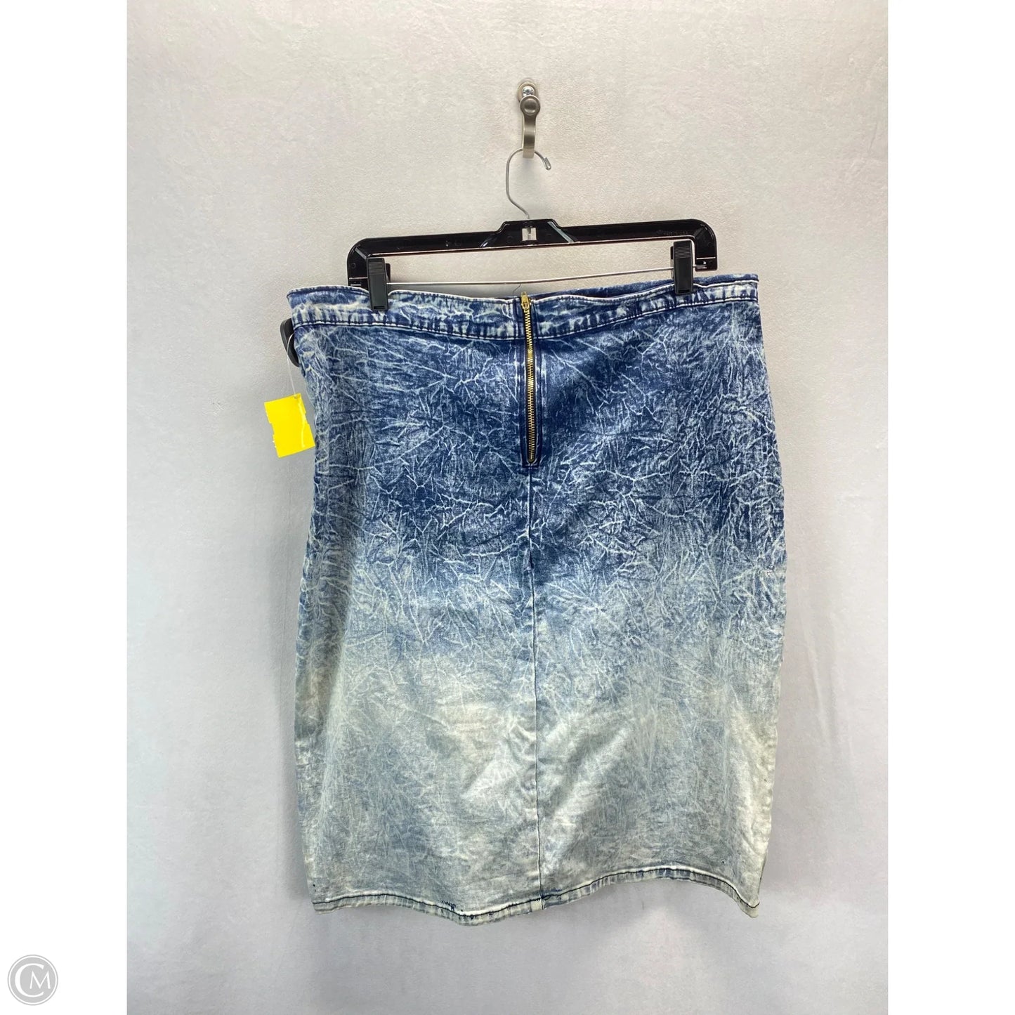 Skirt Midi By Fashion Nova In Denim, Size: 2x