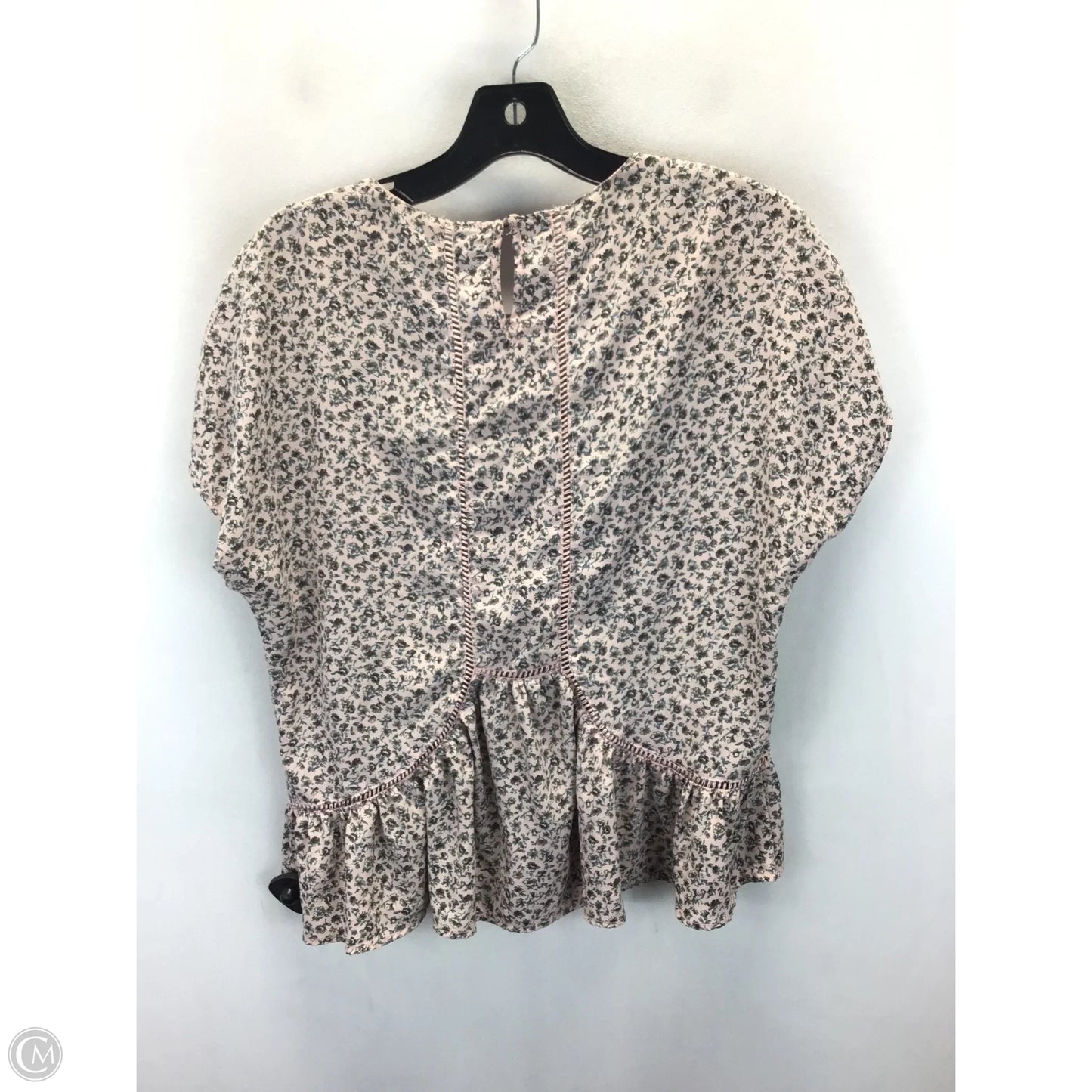 Top Short Sleeve By Harlowe & Graham In Floral Print, Size: S