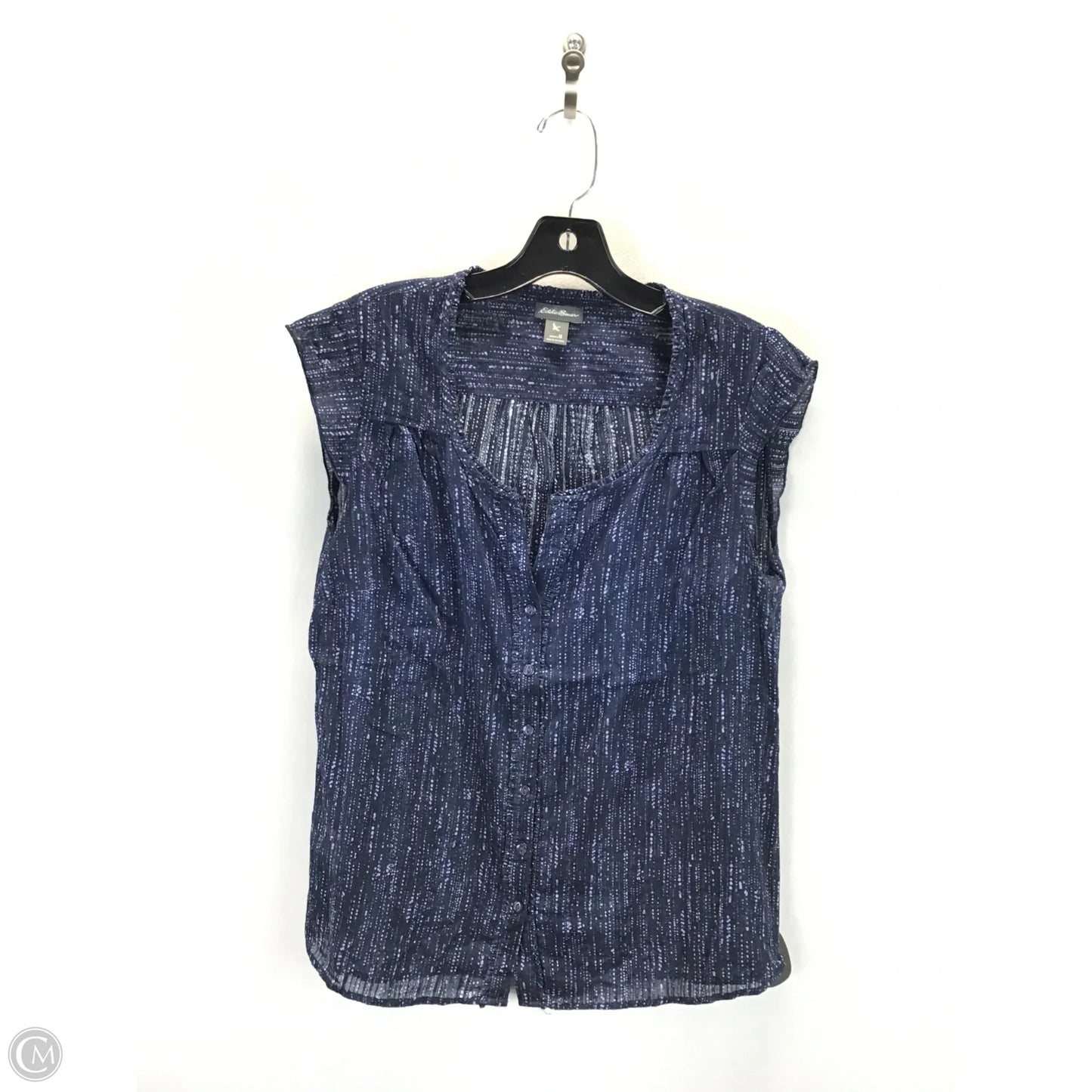 Top Sleeveless By Eddie Bauer In Blue, Size: M