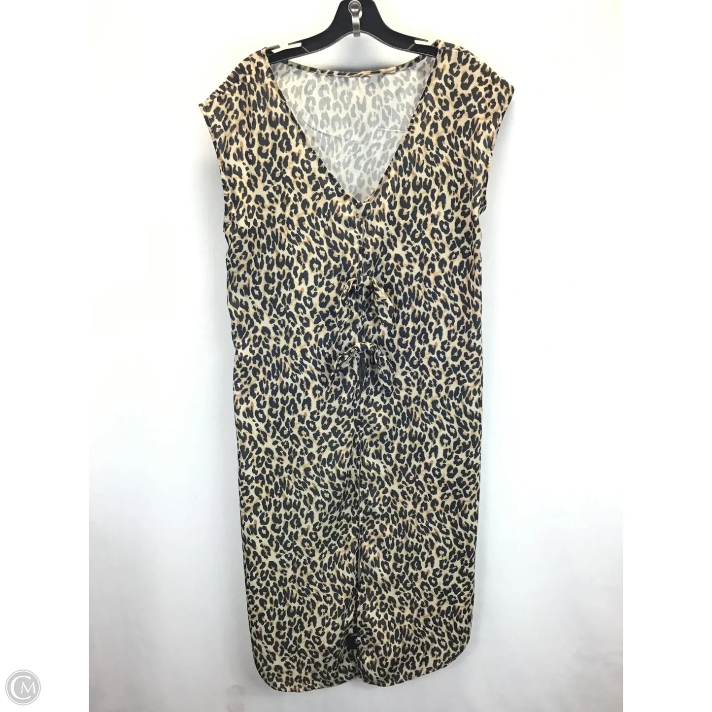 Tunic Short Sleeve By New York And Co In Animal Print, Size: L