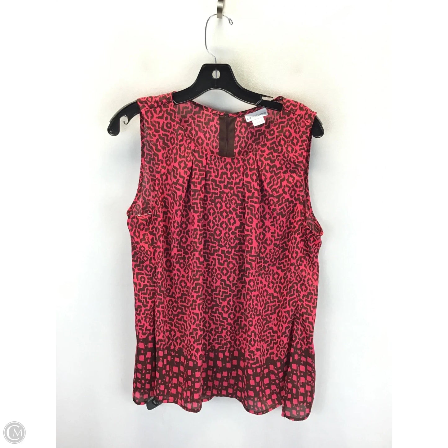 Top Sleeveless By Liz Claiborne In Animal Print, Size: L
