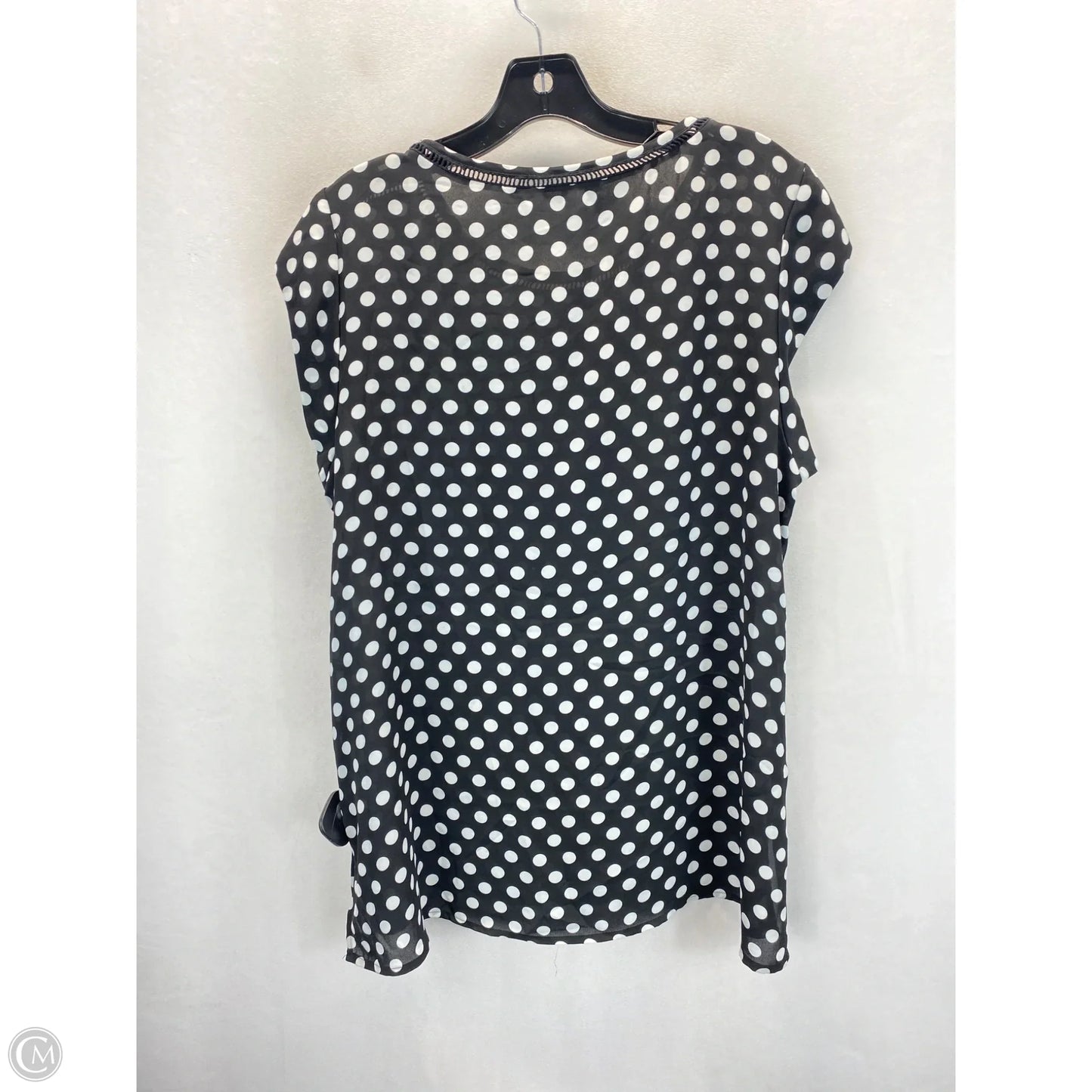 Top Sleeveless By Dr2 In Polkadot Pattern, Size: L