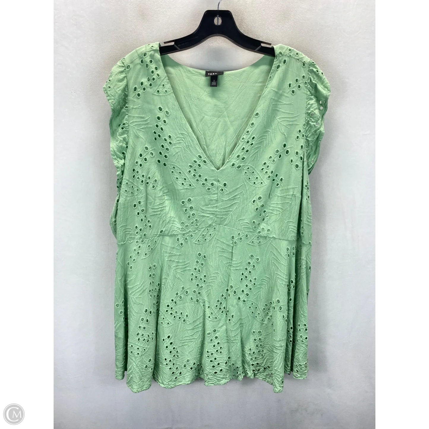 Top Sleeveless By Torrid In Green, Size: 3x