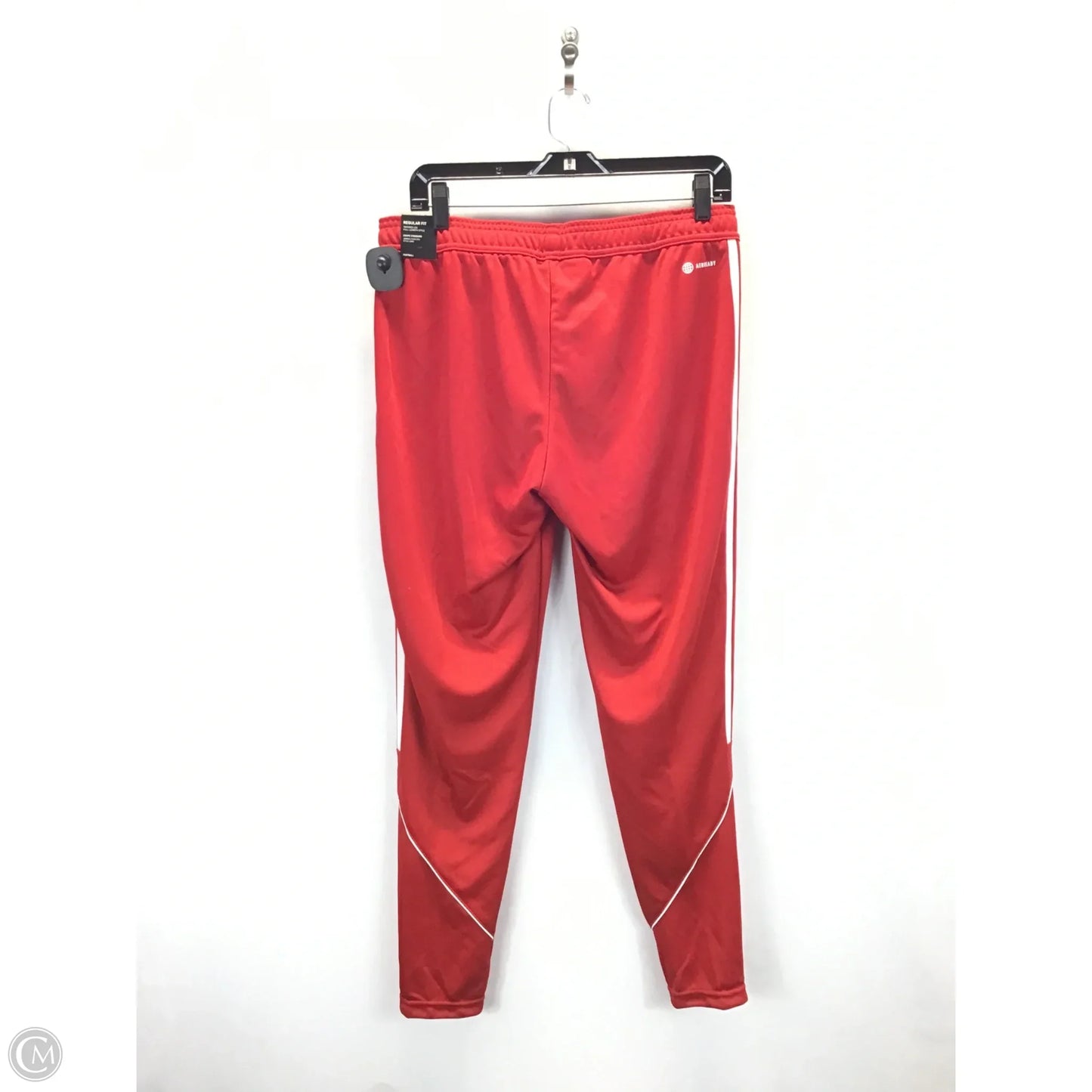 Athletic Pants By Adidas In Red & White, Size: L
