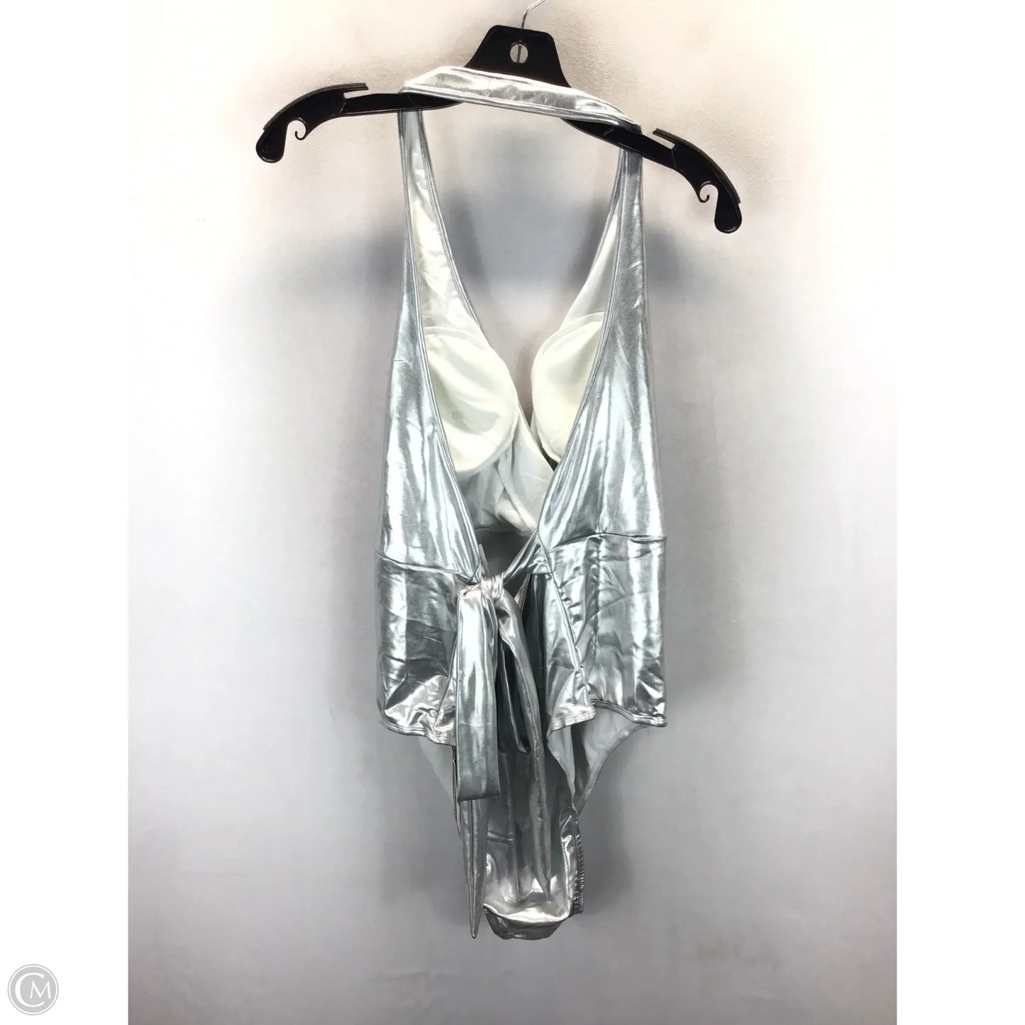 Swimsuit By Clothes Mentor In Silver, Size: 4x