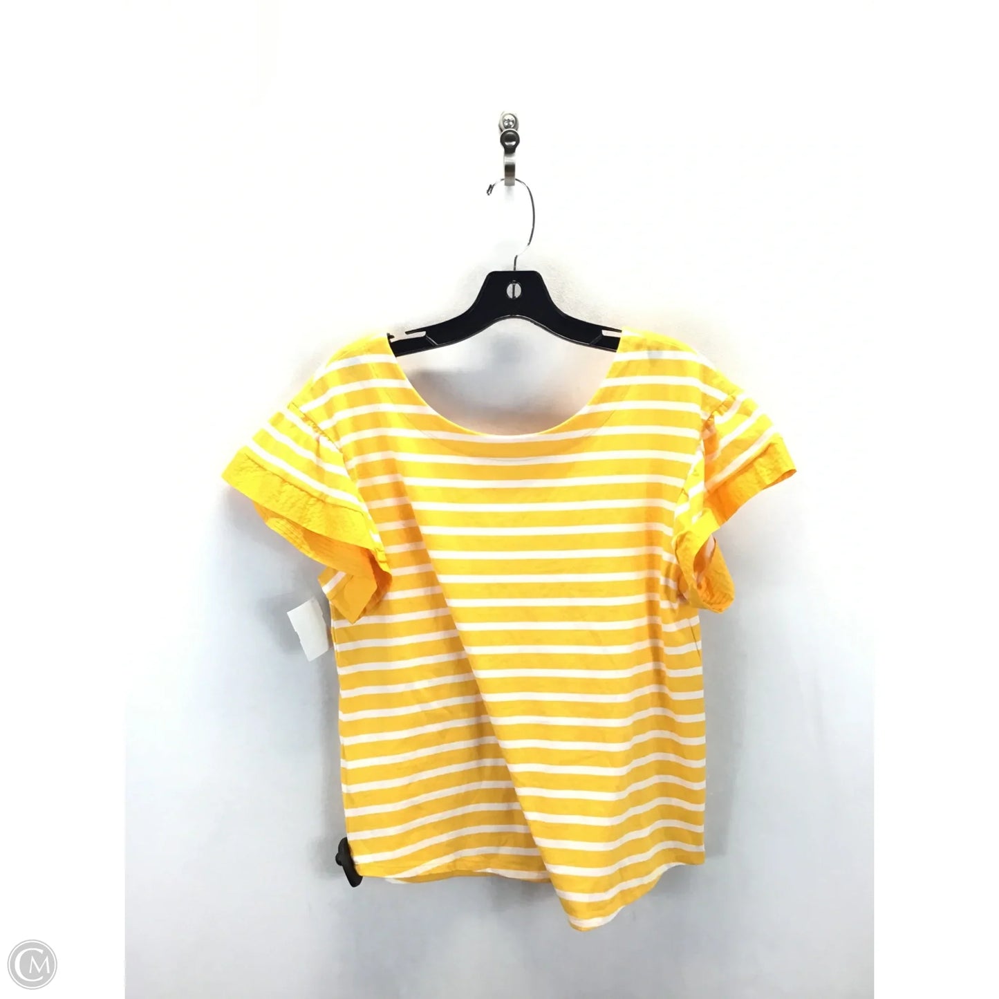 Top Sleeveless By A New Day In White & Yellow, Size: M