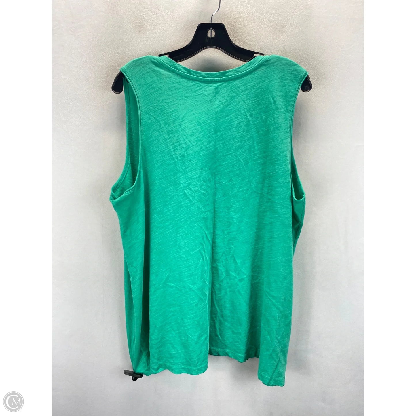 Top Sleeveless By Time And Tru In Green, Size: Xxl
