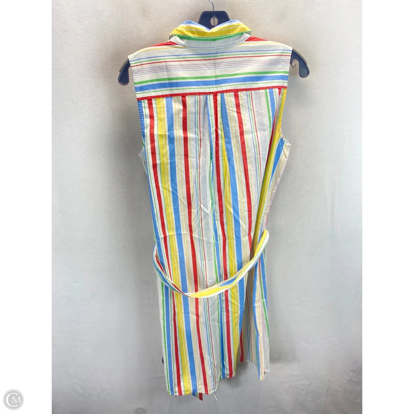 Dress Casual Midi By Nautica In Striped Pattern, Size: M