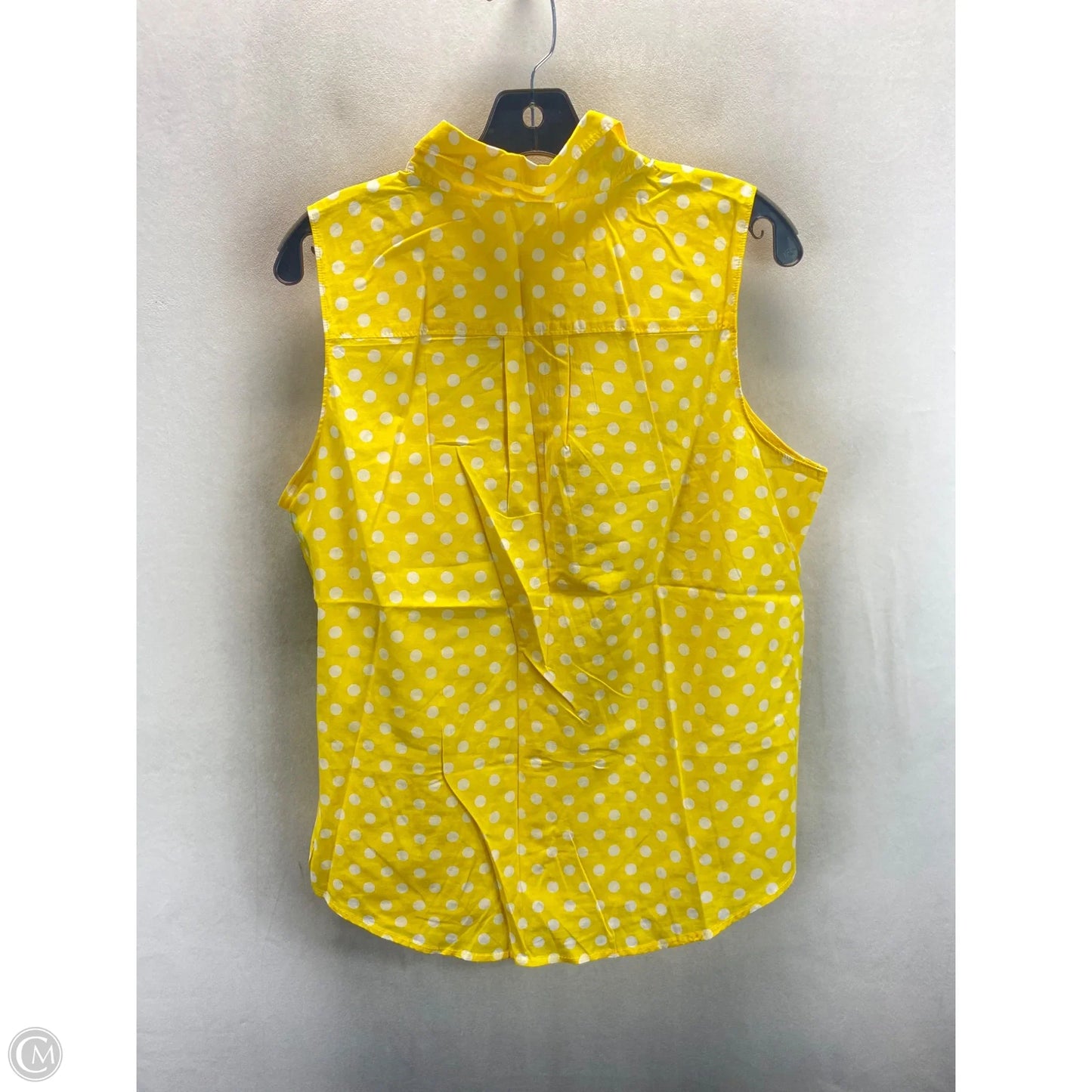 Top Sleeveless By St Johns Bay In Polkadot Pattern, Size: L