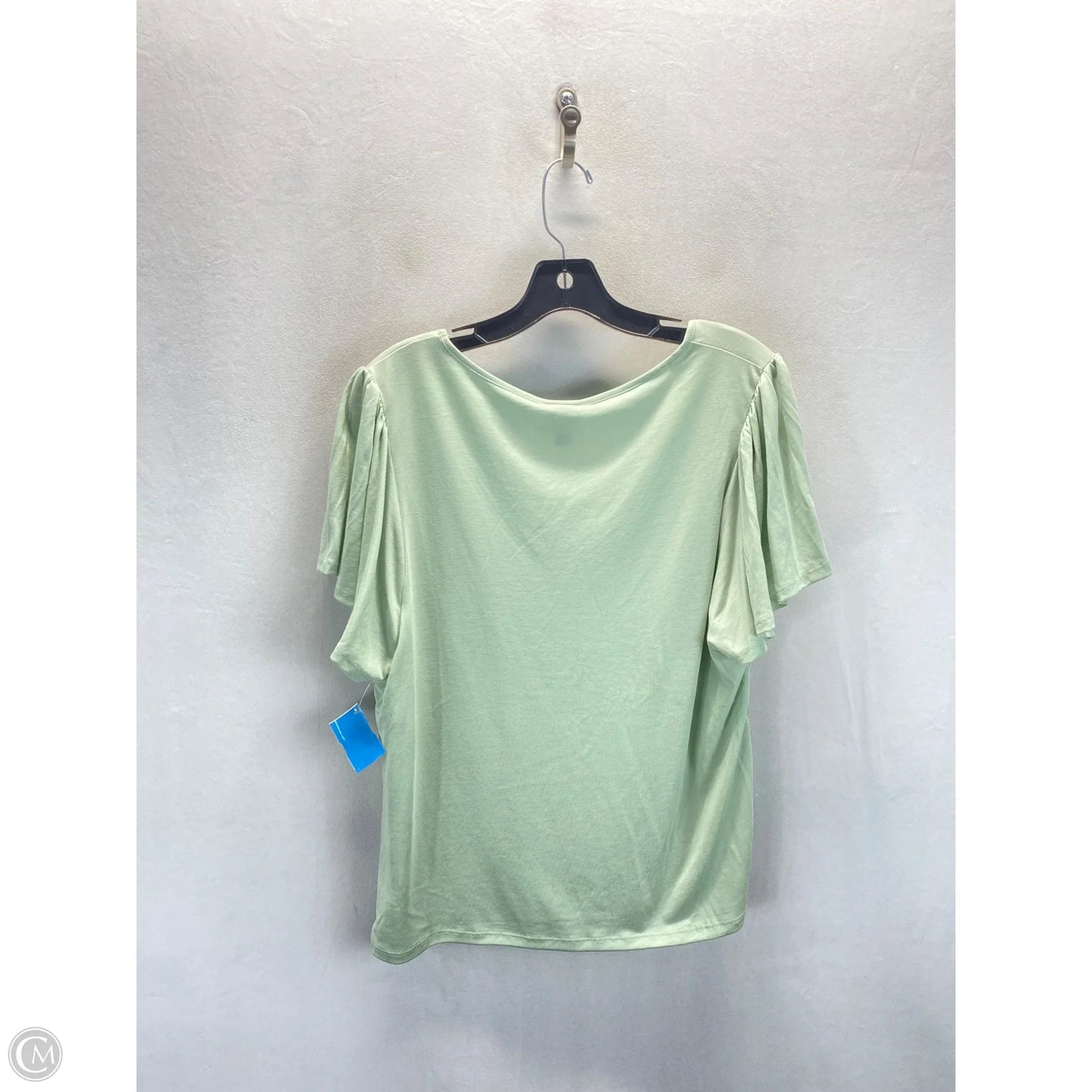 Top Short Sleeve By A New Day In Green, Size: L