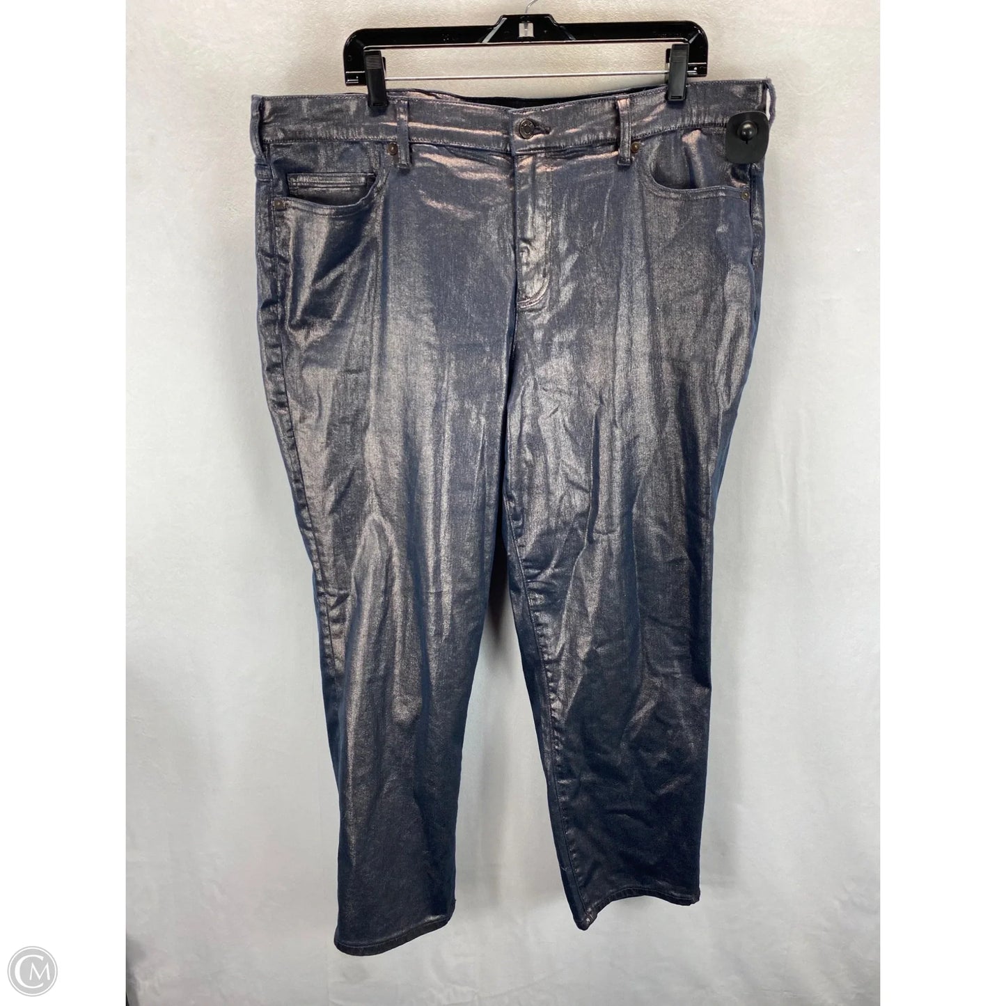 Jeans Skinny By Lands End In Silver, Size: 20