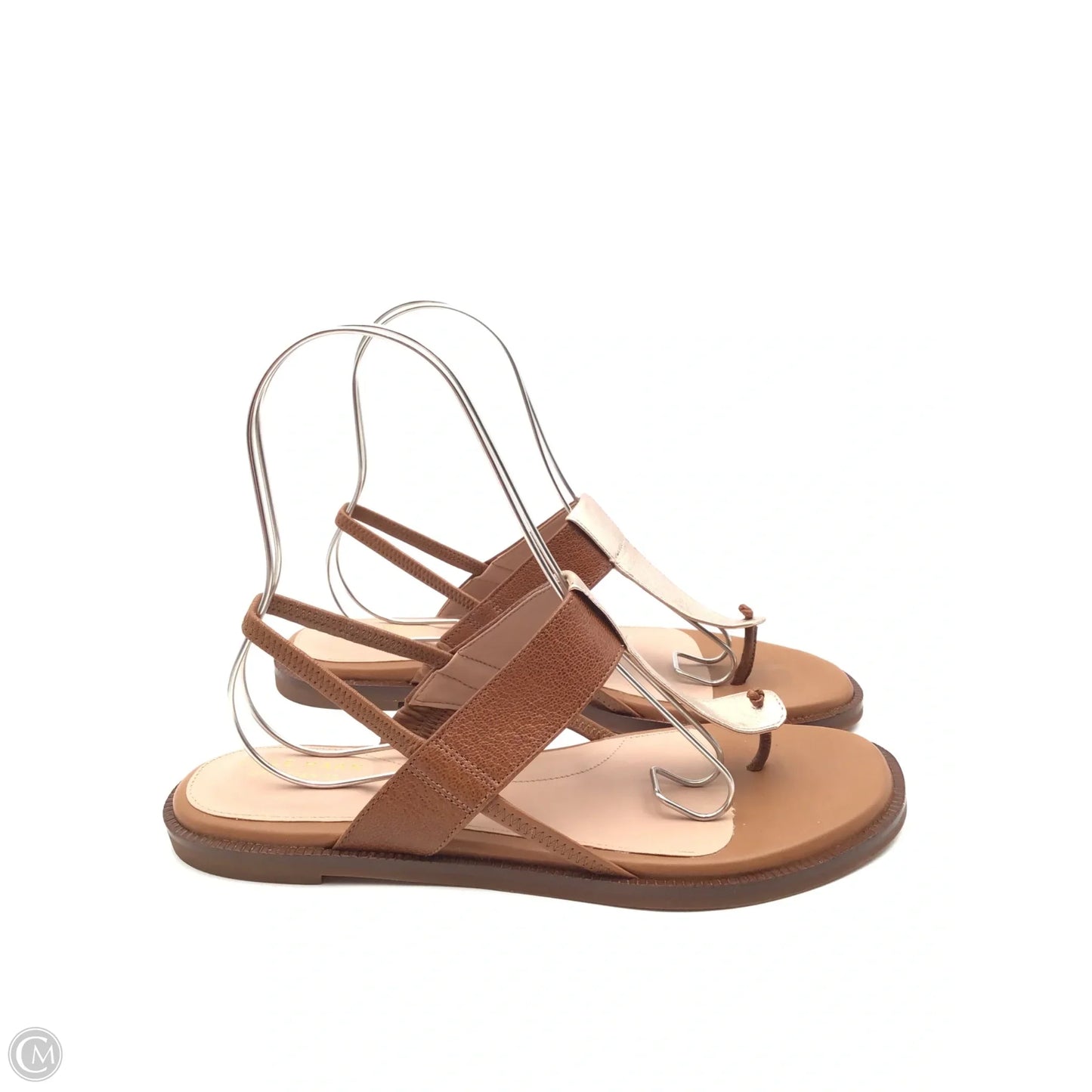 Sandals Flats By Cole-haan In Brown & Gold, Size: 9.5