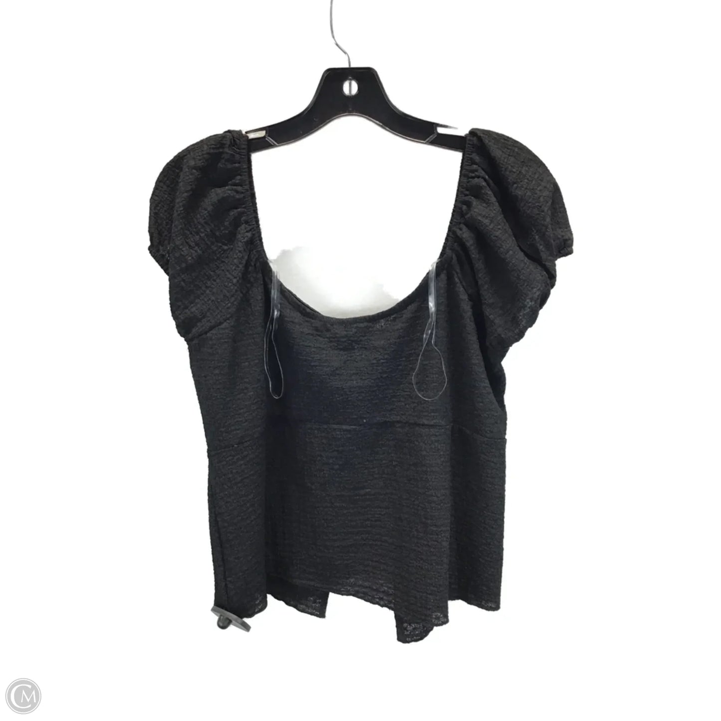 Top Short Sleeve By Fashion Nova In Black, Size: 1x