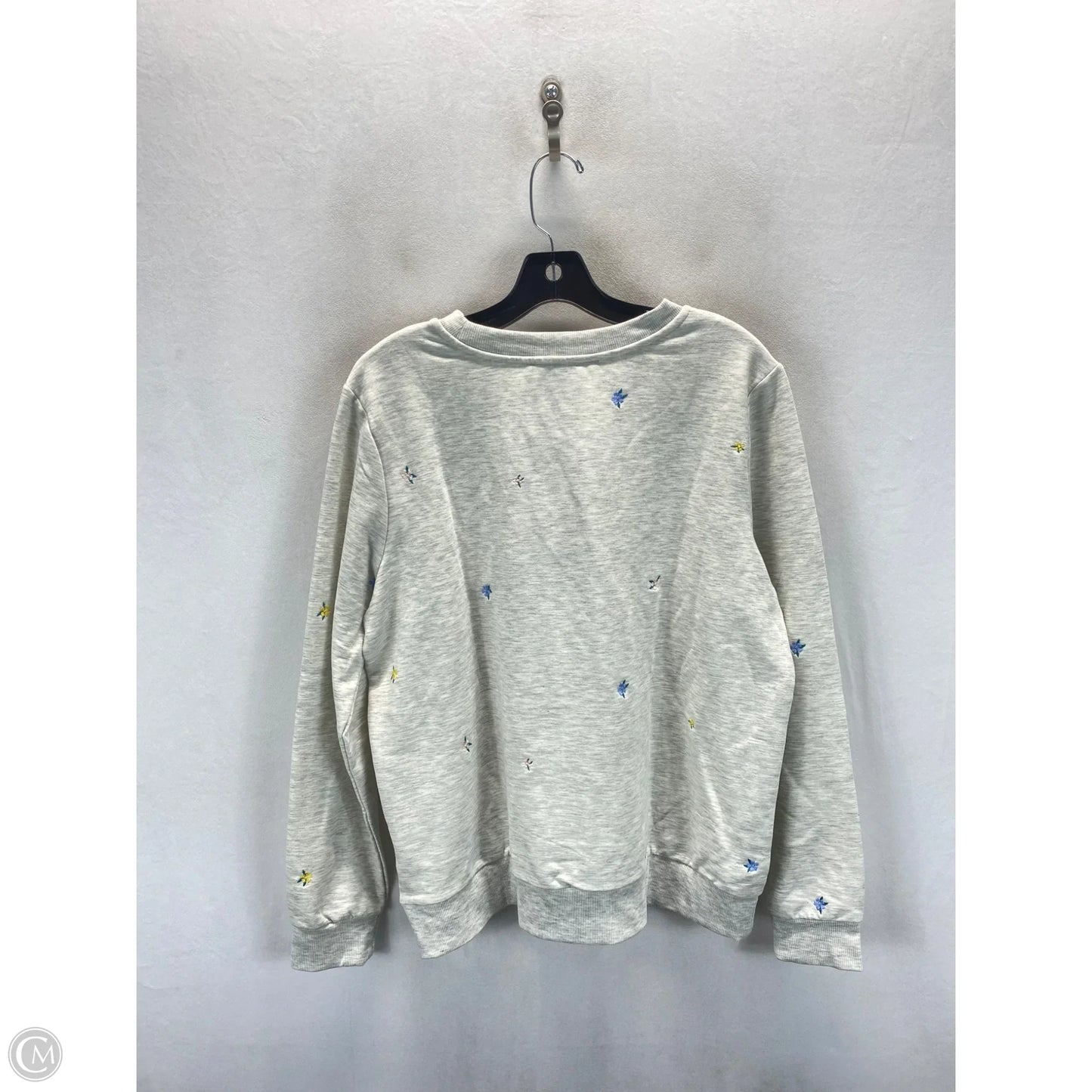 Top Long Sleeve By Gloria Vanderbilt In Grey, Size: L