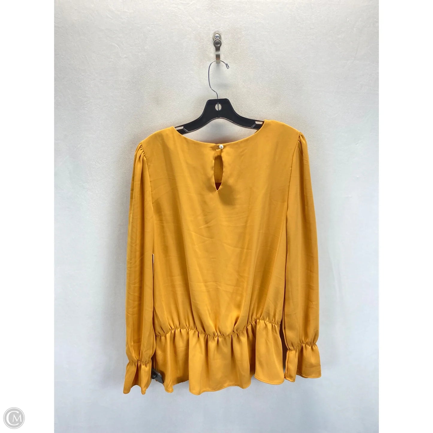 Top Long Sleeve By Zenana Outfitters In Yellow, Size: M
