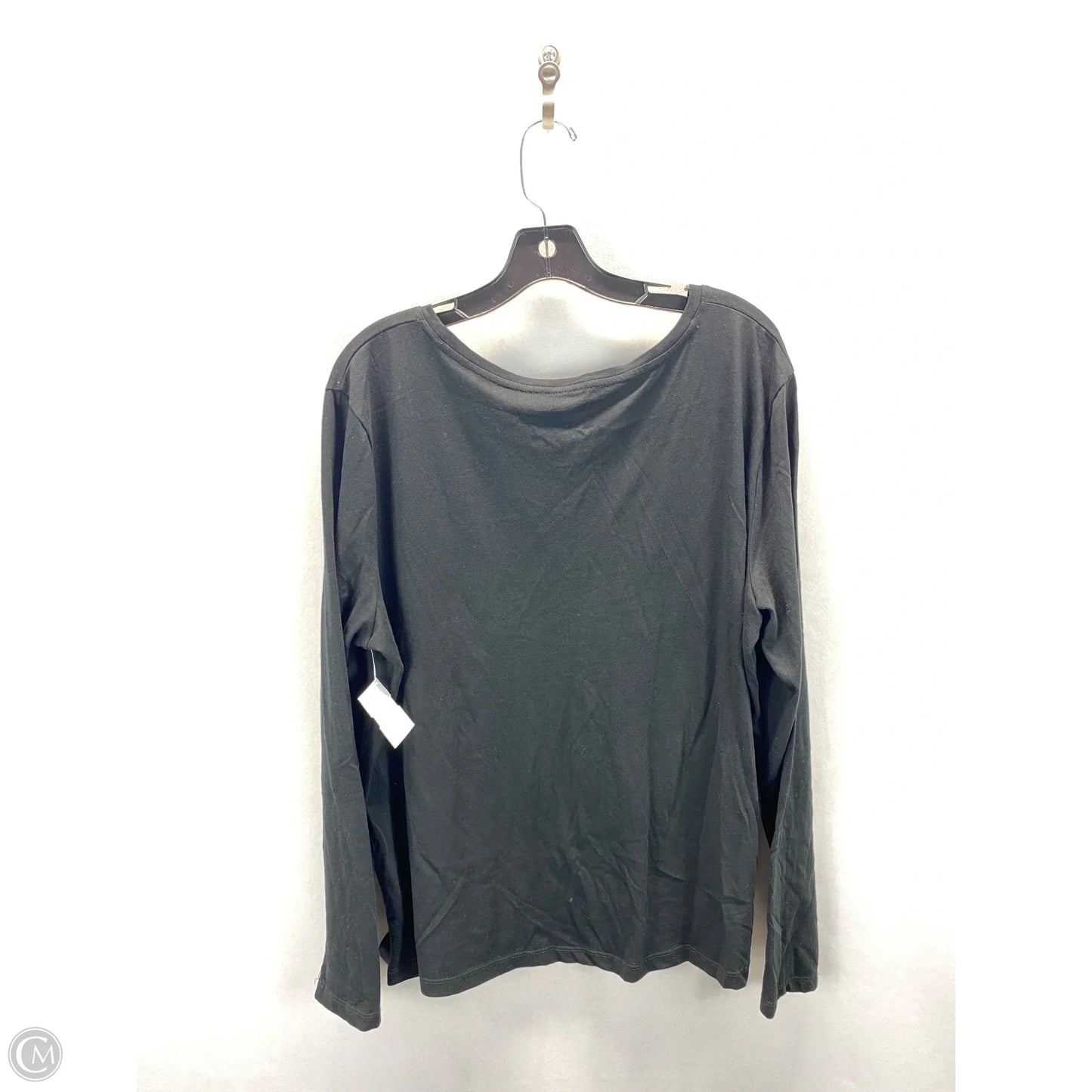 Top Long Sleeve By A New Day In Black, Size: Xxl