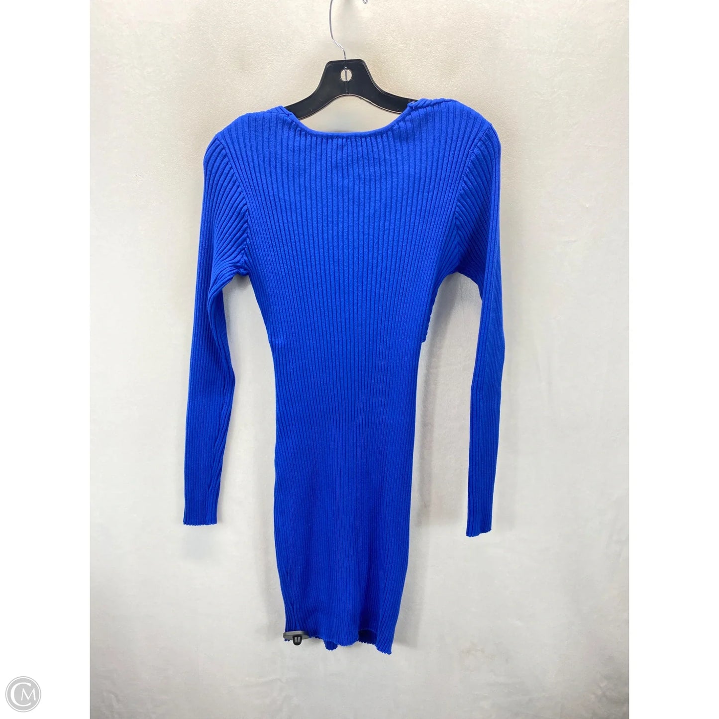 Dress Sweater By Charlotte Russe In Blue, Size: L