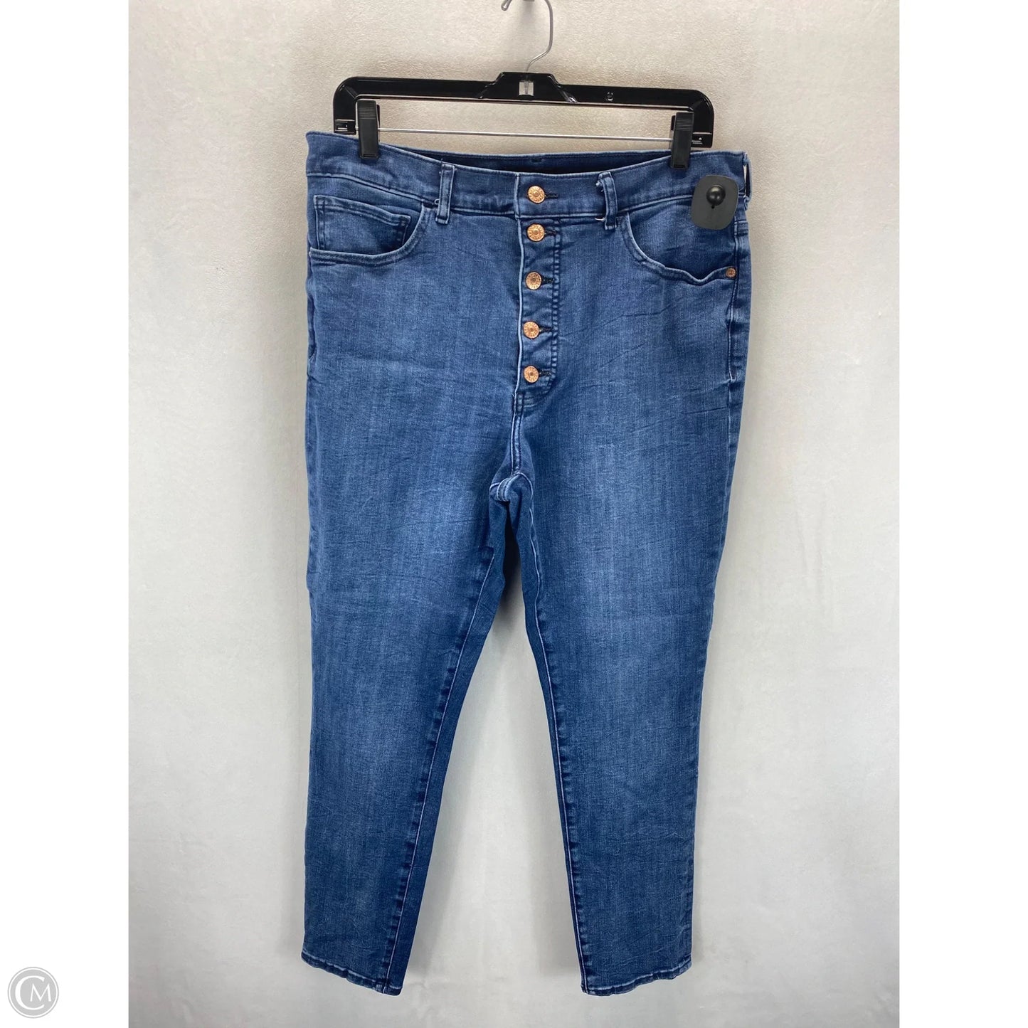 Jeans Skinny By Express In Blue, Size: 14
