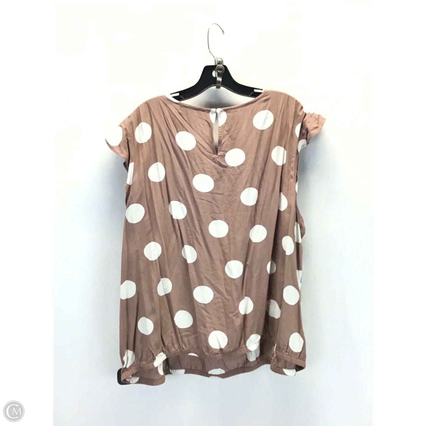 Top Sleeveless By Loft In Polkadot Pattern, Size: 22