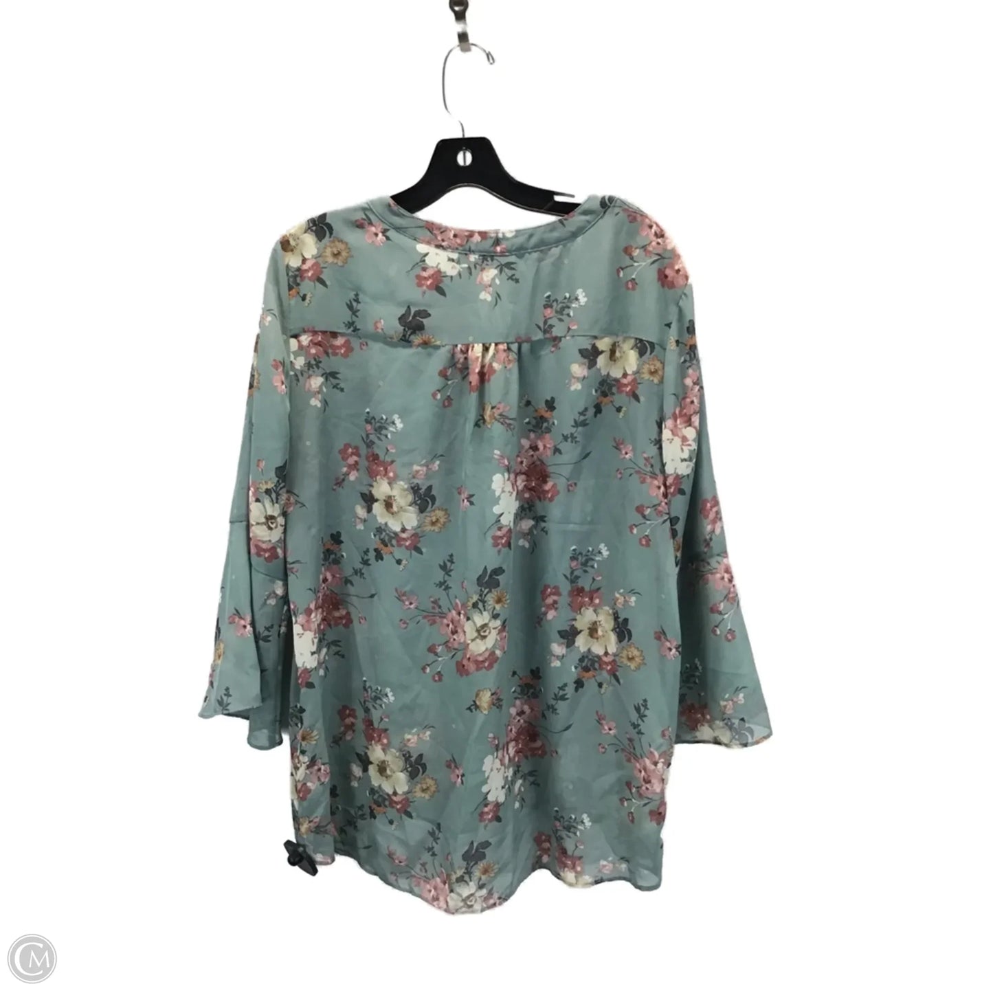 Top Long Sleeve By Apt 9 In Green, Size: Xl