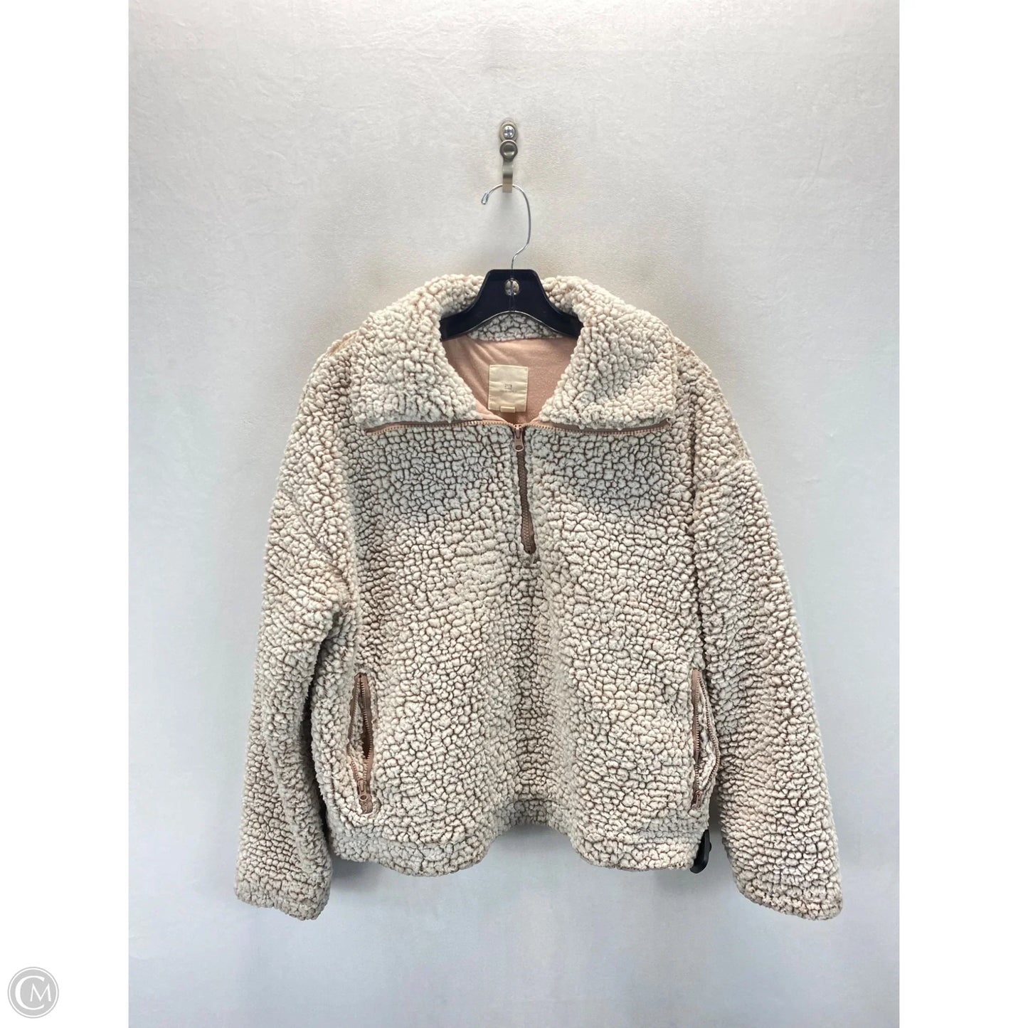 Sweatshirt Crewneck By Thread And Supply In Pink & White, Size: M