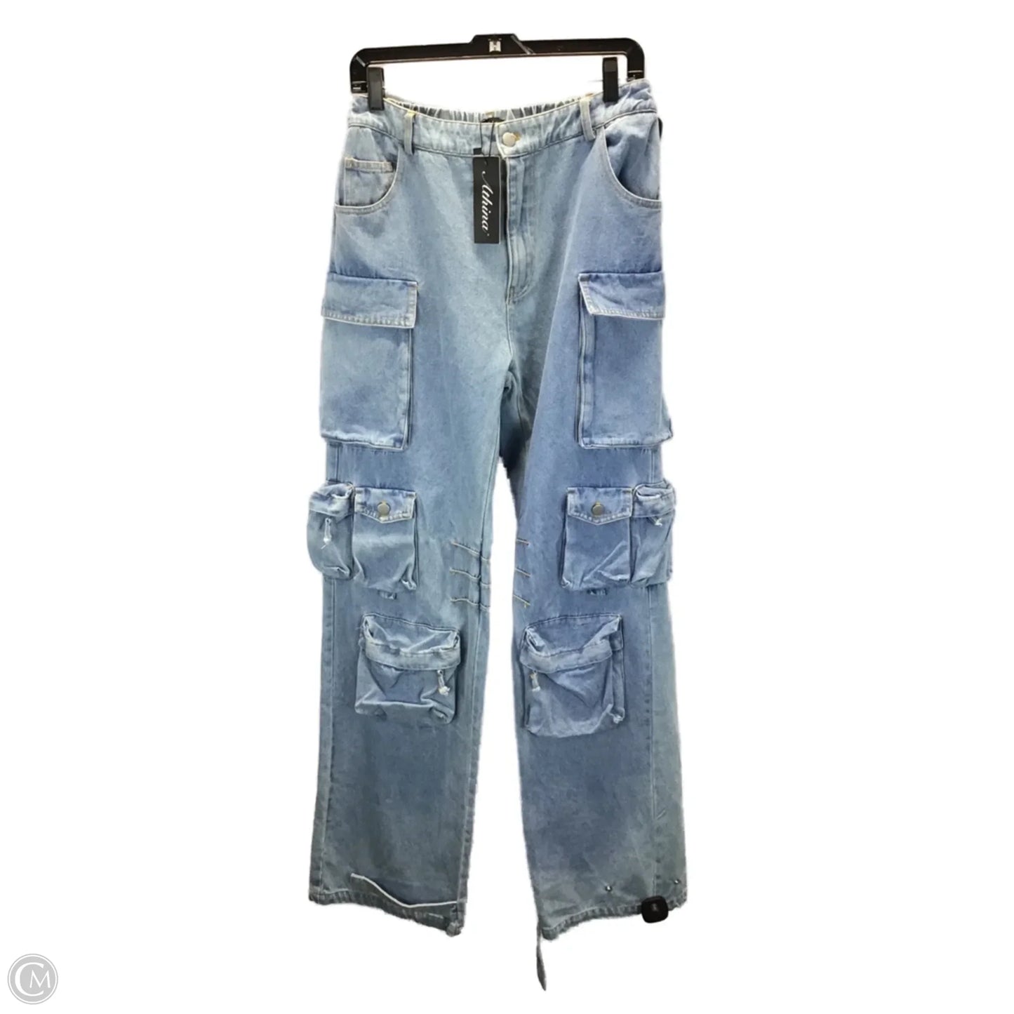 Pants Cargo & Utility By Clothes Mentor In Blue Denim, Size: M