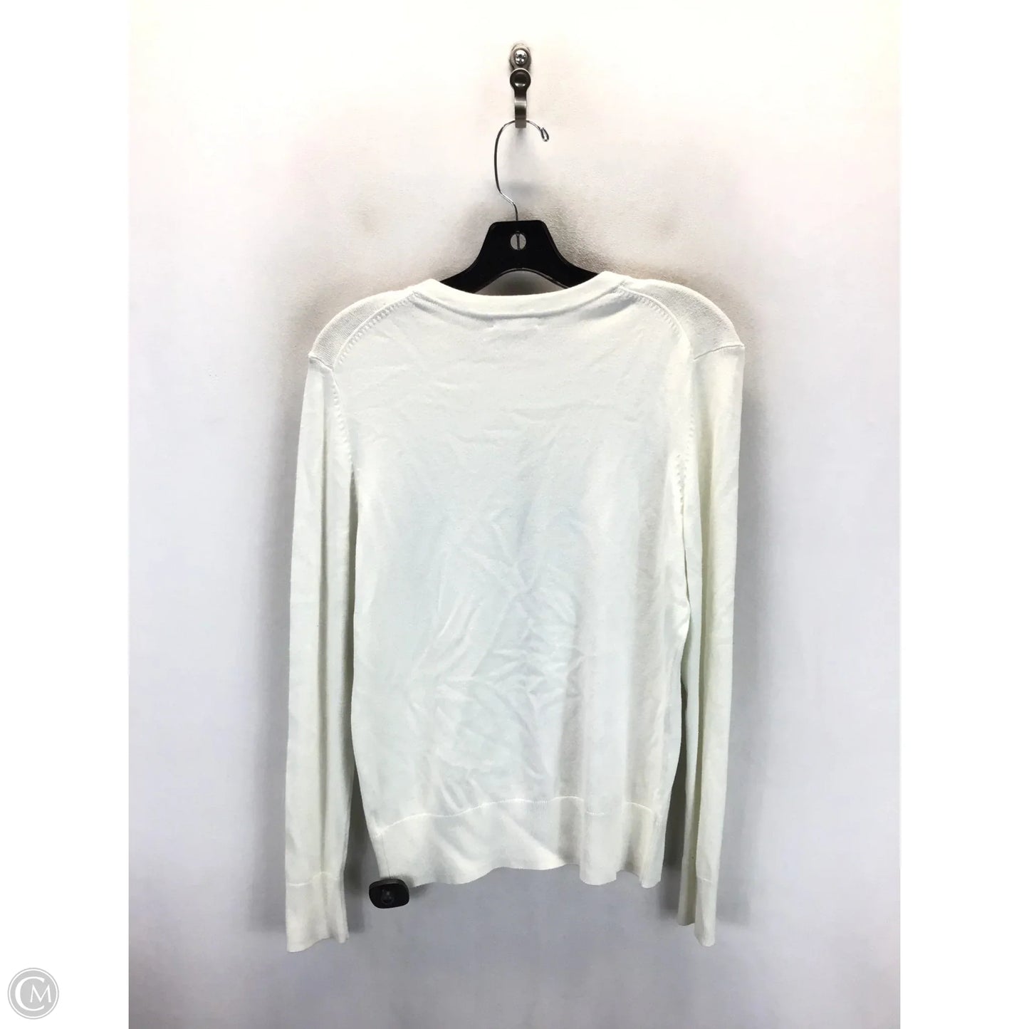 Sweater By Charter Club In White, Size: M