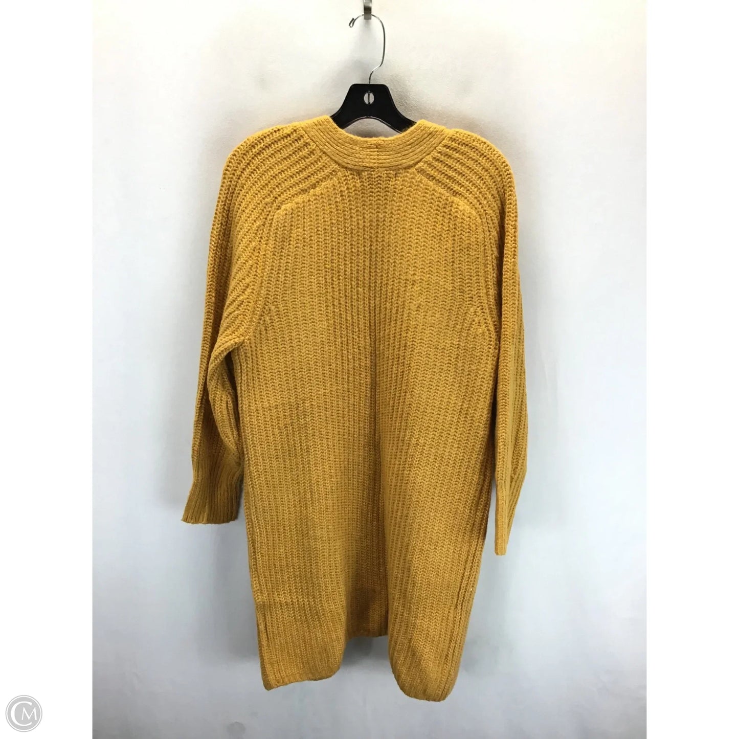 Sweater Cardigan By Clothes Mentor In Yellow, Size: M