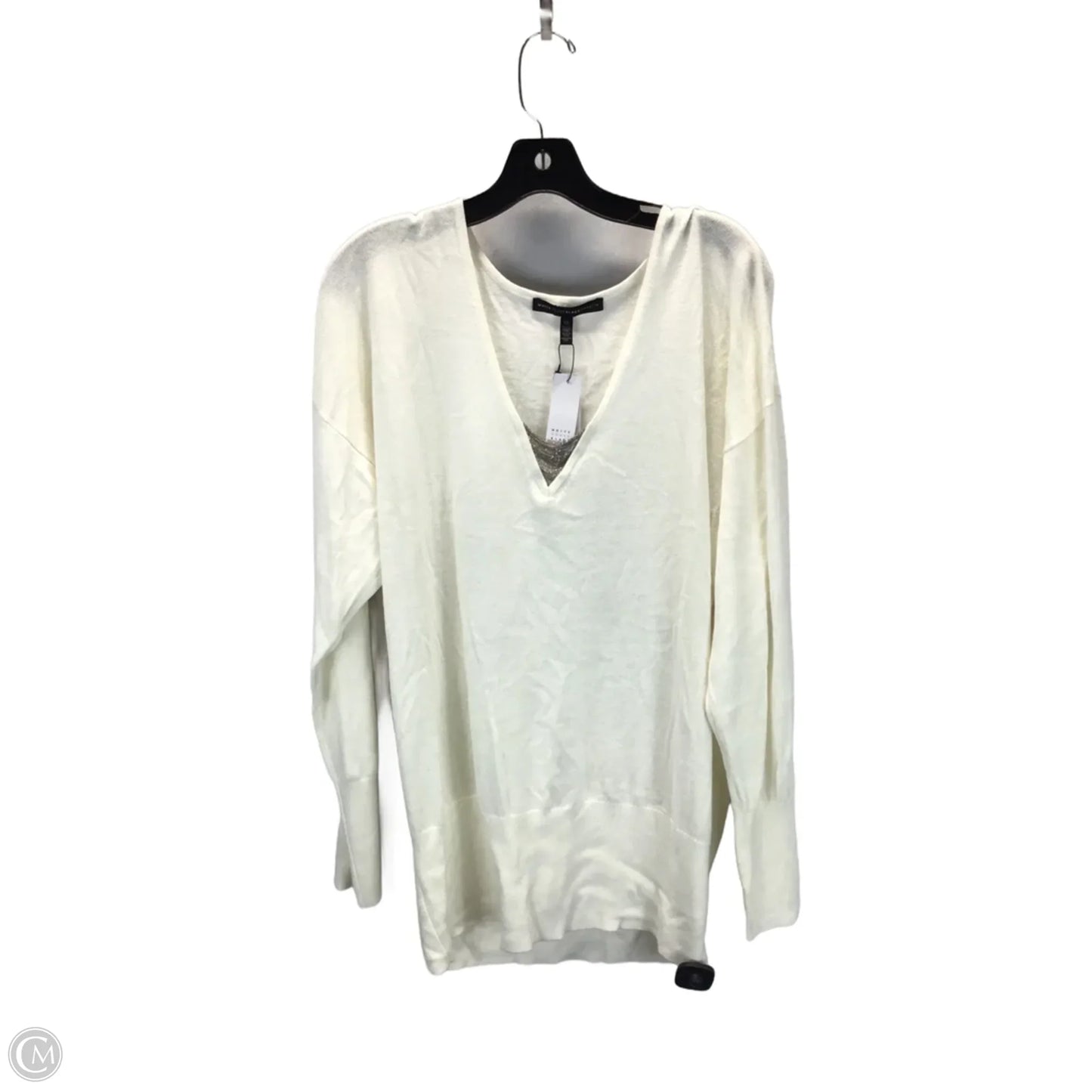 Sweater By White House Black Market In Cream, Size: Xl