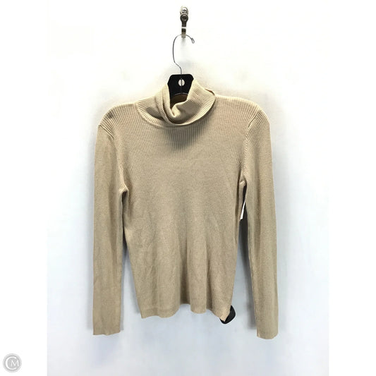 Top Long Sleeve By Fashion Nova In Tan, Size: 1x