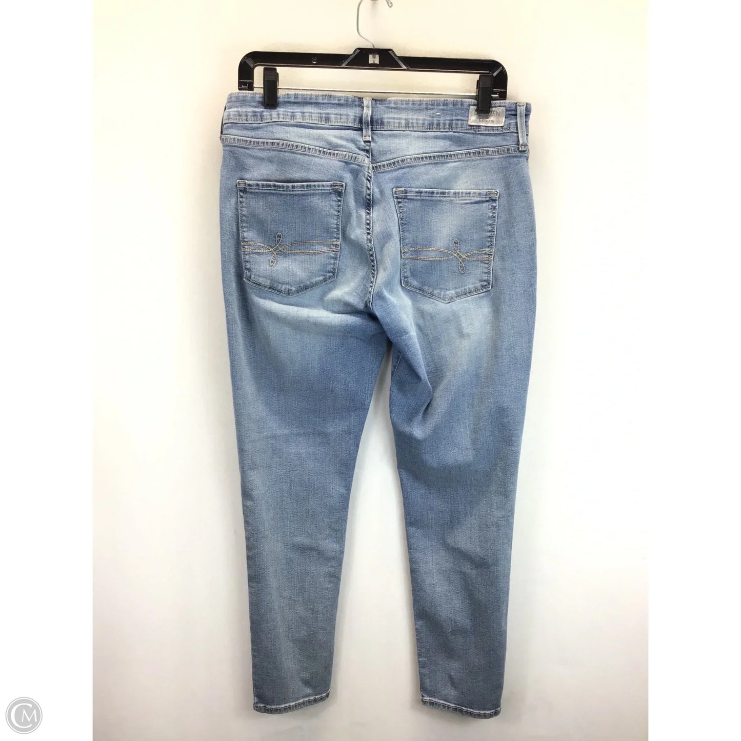 Jeans Skinny By Levis In Blue, Size: 12