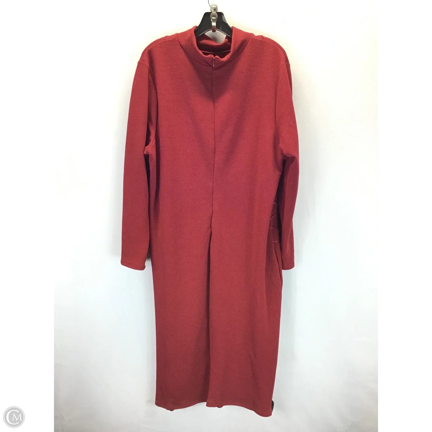 Dress Casual Midi By Ashley Stewart In Red, Size: 2x