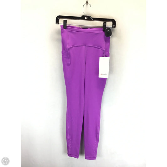 Athletic Leggings By Lululemon In Purple, Size: 4
