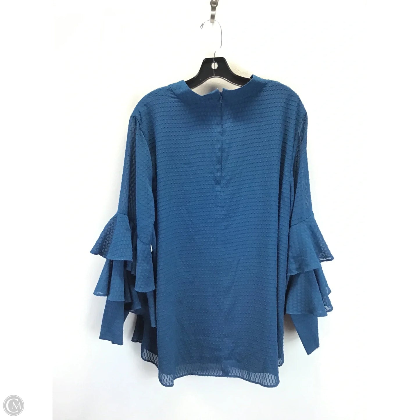 Top Long Sleeve By Alfani In Teal, Size: Xxl