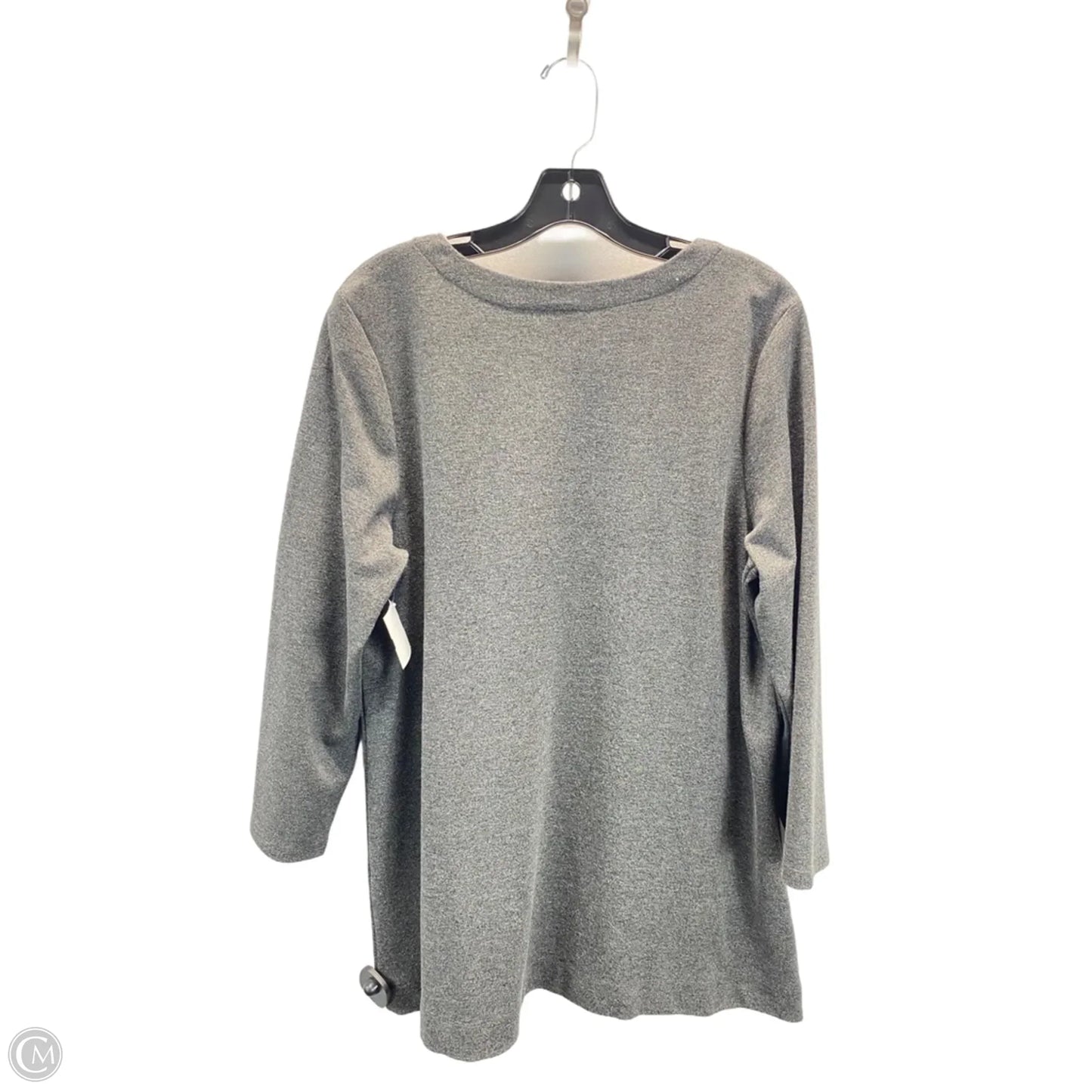 Top 3/4 Sleeve By J. Jill In Grey, Size: L
