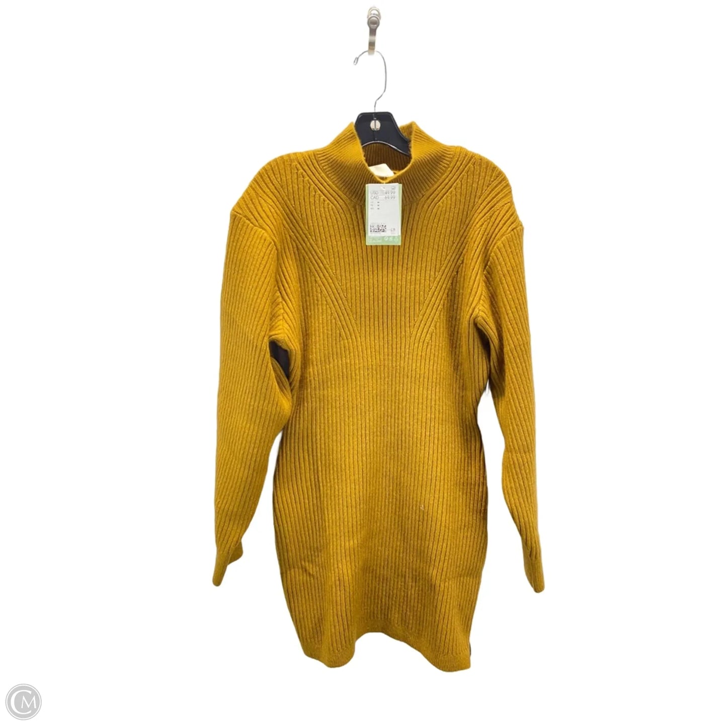 Dress Sweater By H&m In Yellow, Size: M