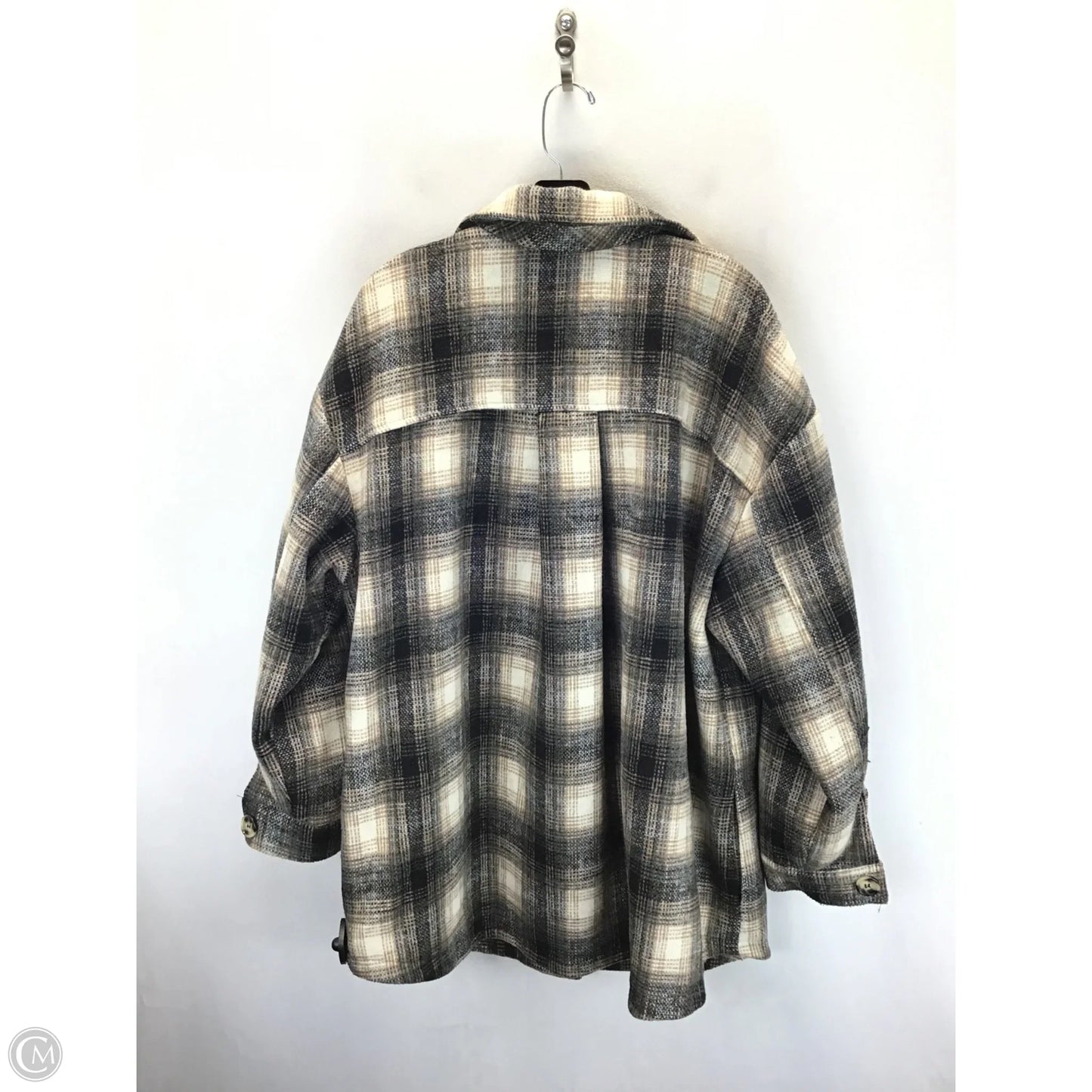 Coat Peacoat By Forever 21 In Plaid Pattern, Size: 3x