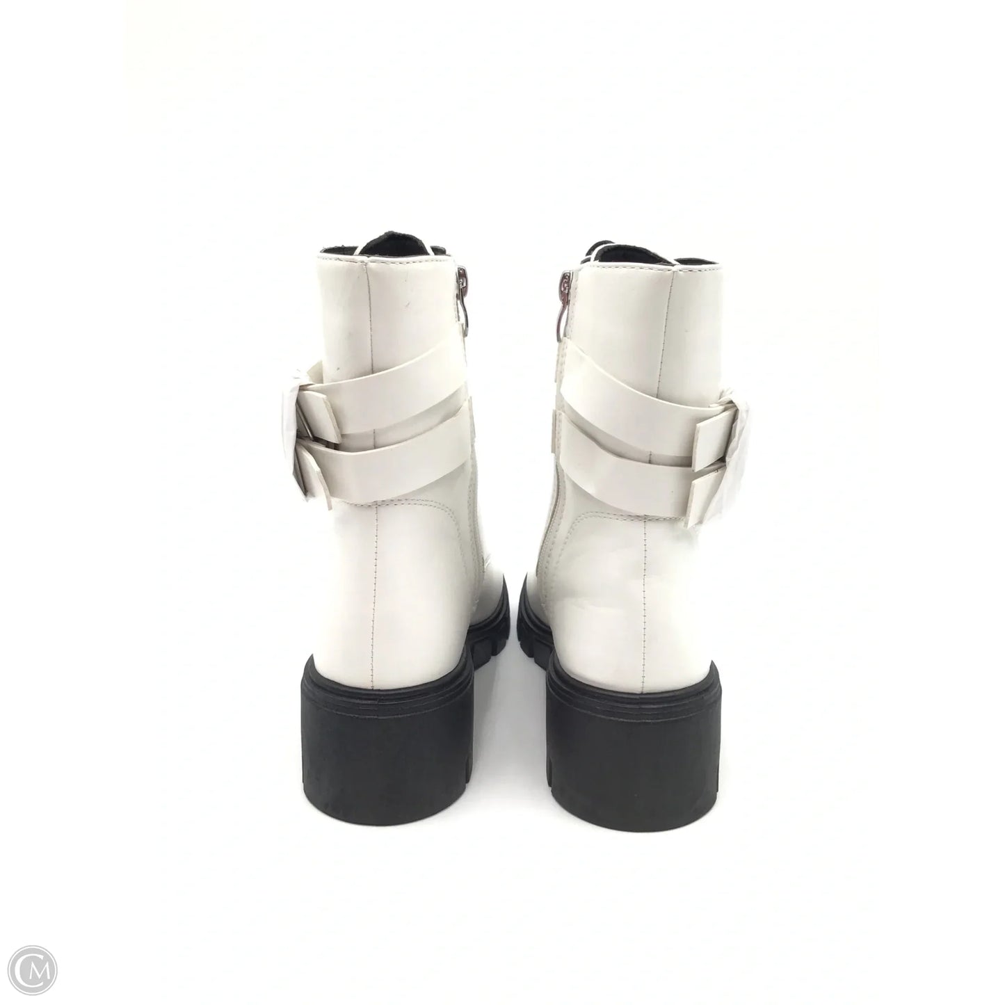 Boots Combat By Wild Diva In White, Size: 8