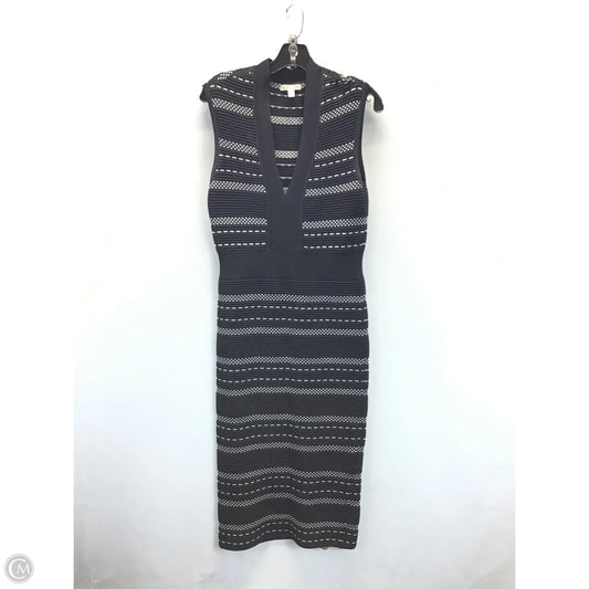 Dress Casual Midi By Eva Mendes In Black & White, Size: M