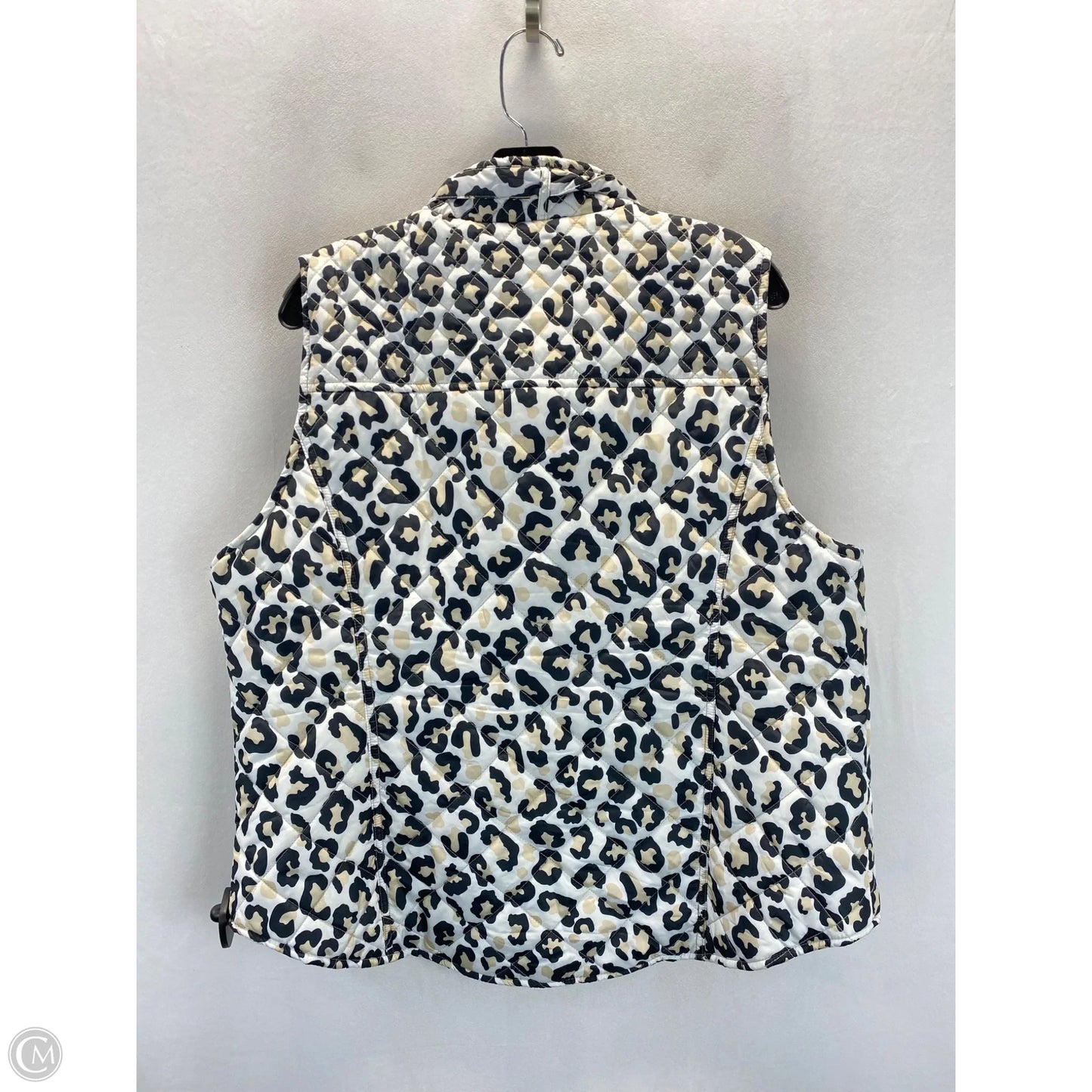 Vest Puffer & Quilted By Crown And Ivy In Leopard Print, Size: Xxl