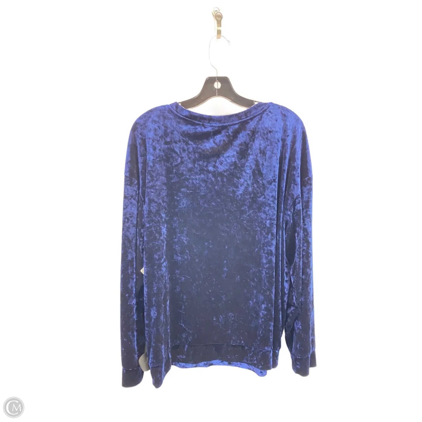 Top Long Sleeve By H&m In Blue, Size: Xl