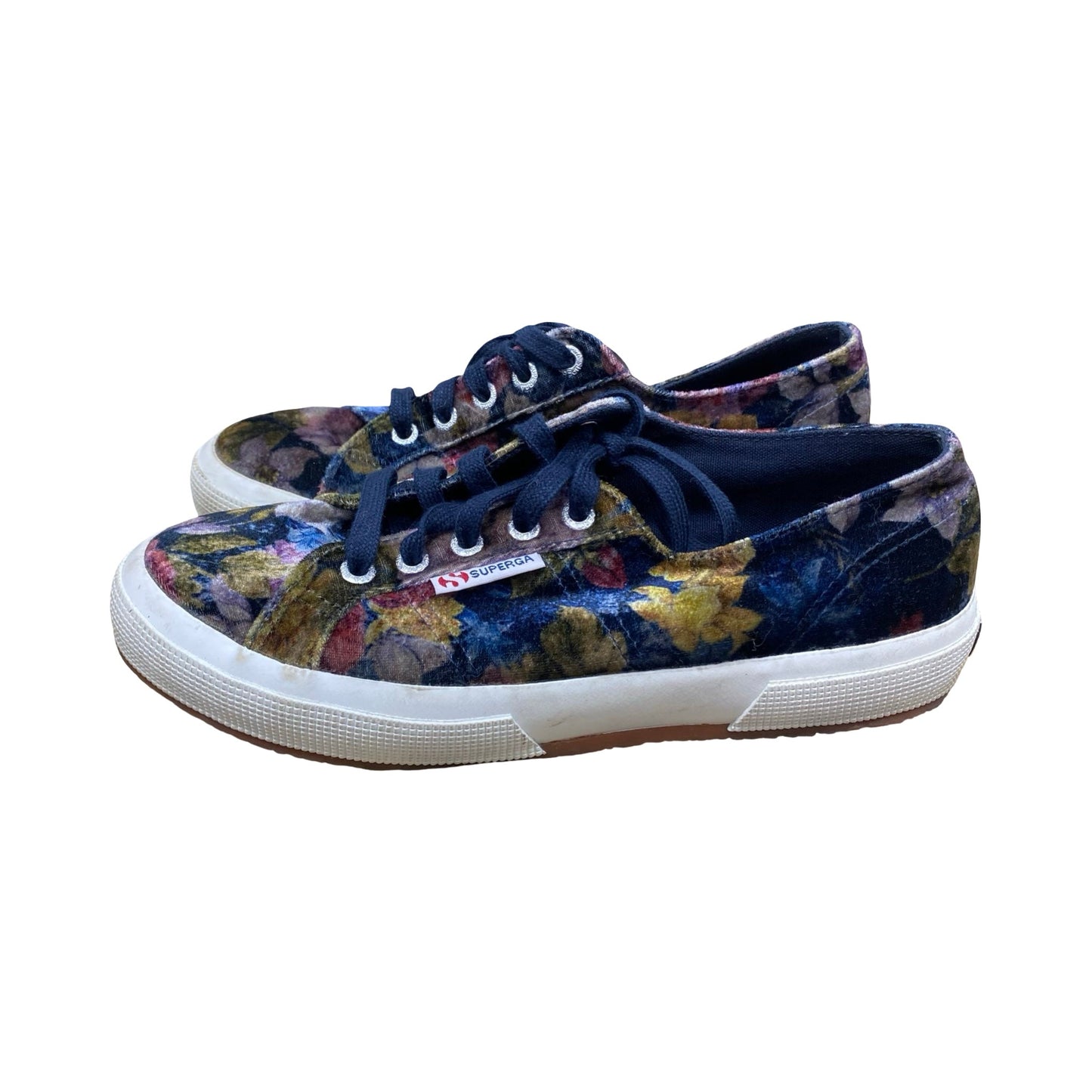 Shoes Sneakers By Superga In Floral Print, Size:7.5