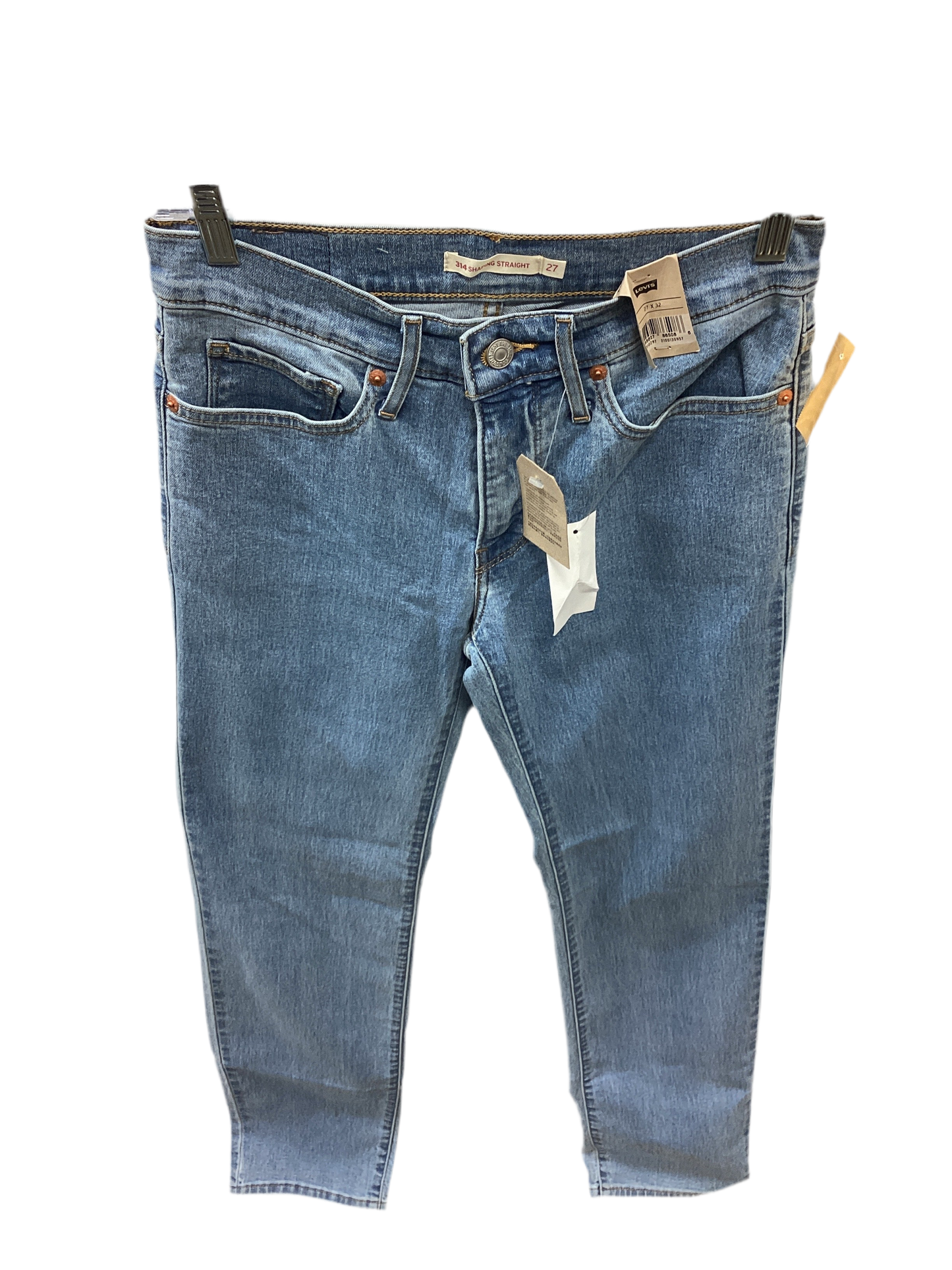 Jeans Straight By Levis In Blue Denim, Size:4