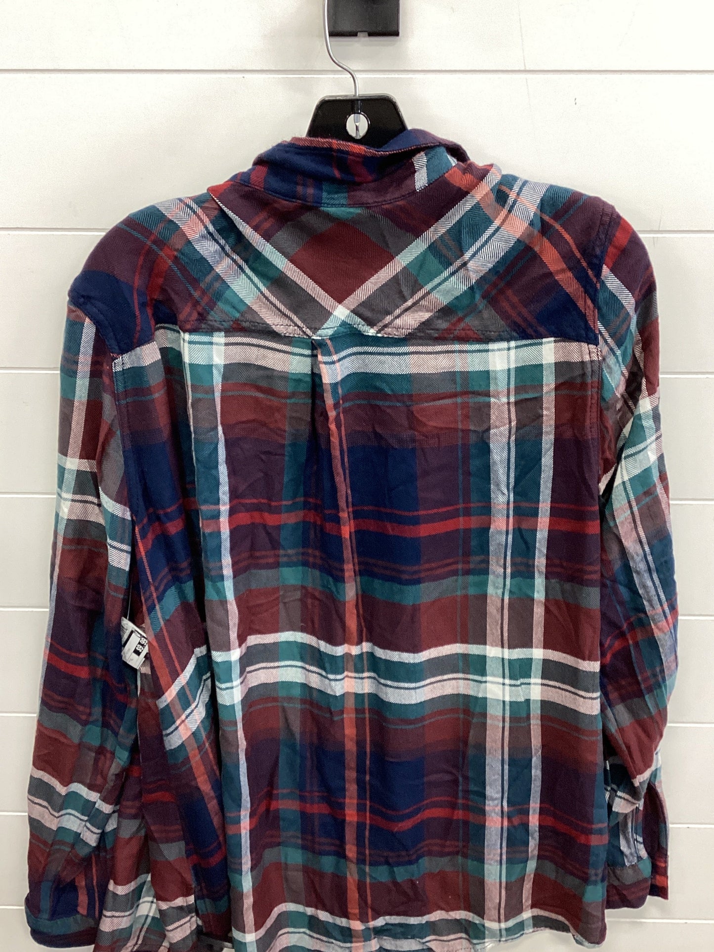 Top Ls By Maurices In Plaid Pattern, Size:Xl