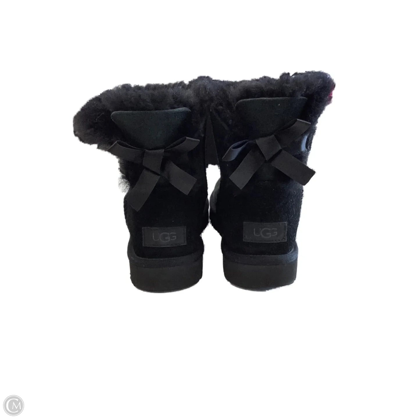 Boots Mid-calf Flats By Ugg In Black, Size: 7