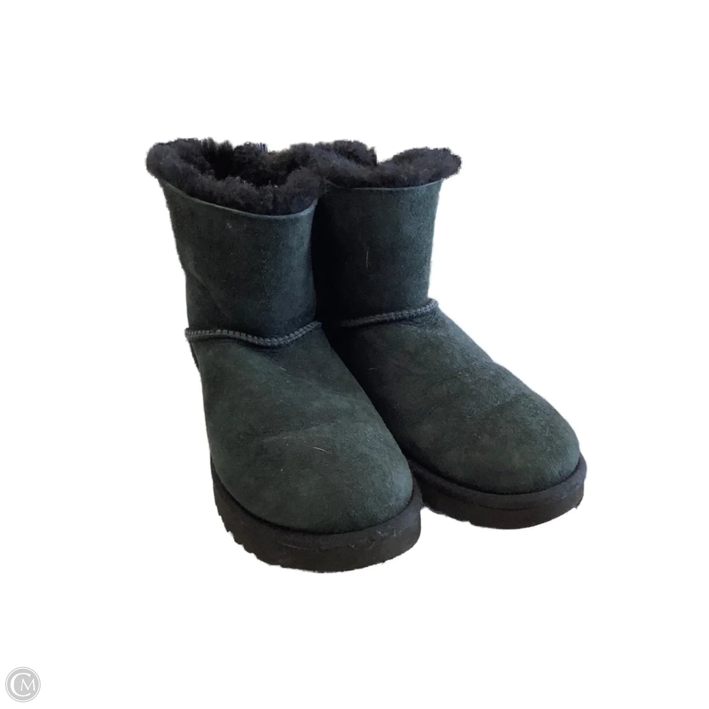 Boots Mid-calf Flats By Ugg In Black, Size: 7