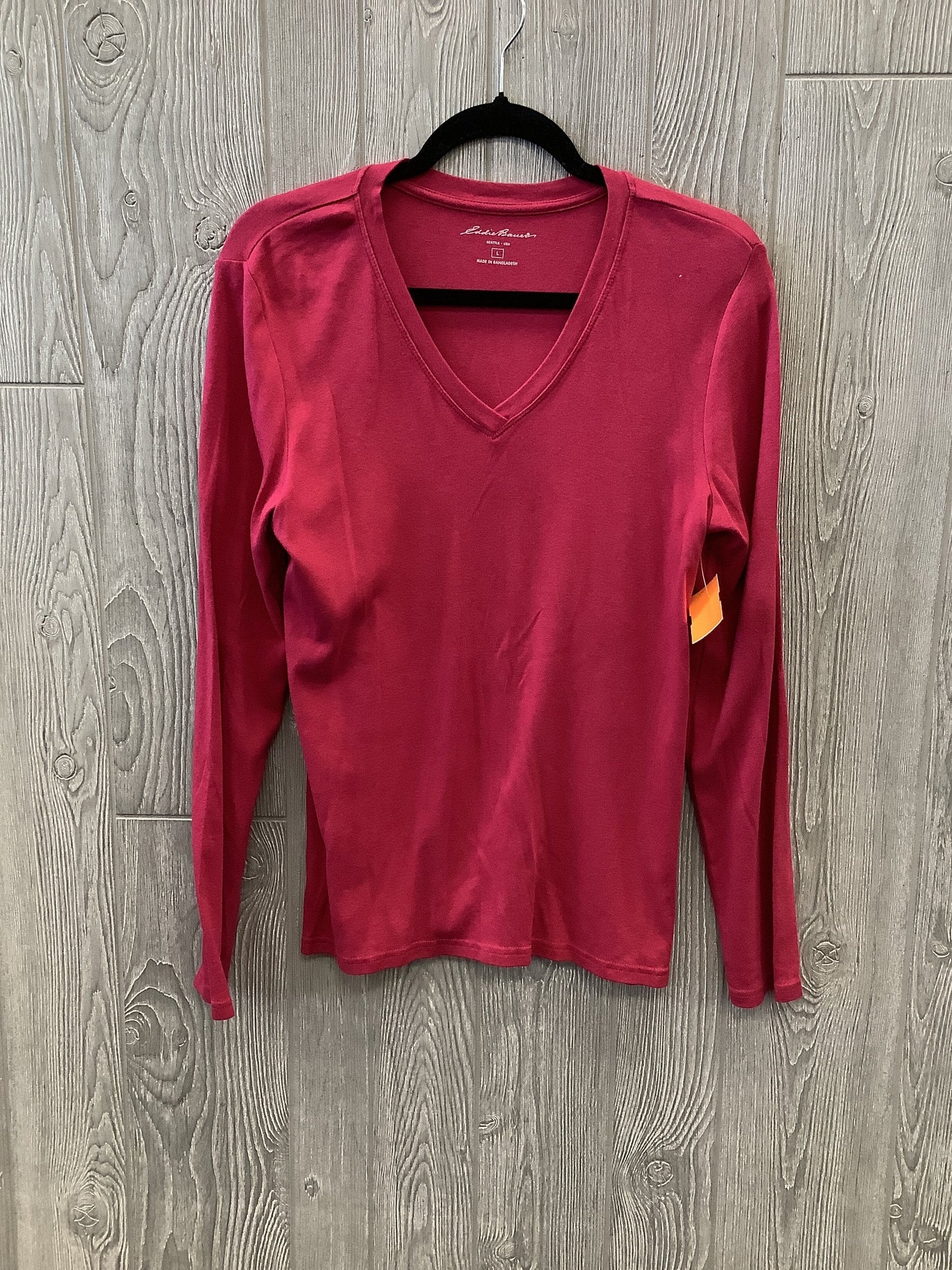 Top Long Sleeve Basic By Eddie Bauer Size: L